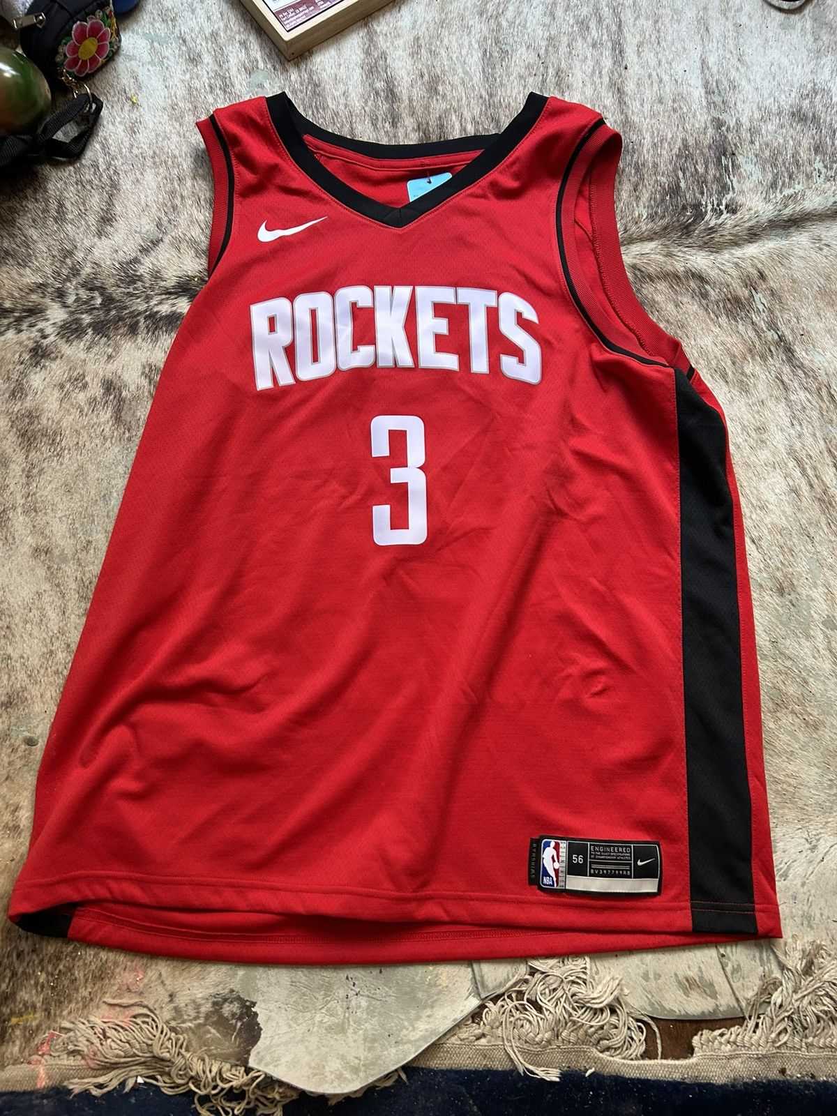 Nike Nike Men’s Houston Rockets Kevin Porter Swingman Icon 2XL Size US XXL / EU 58 / 5 - 1 Thumbnail