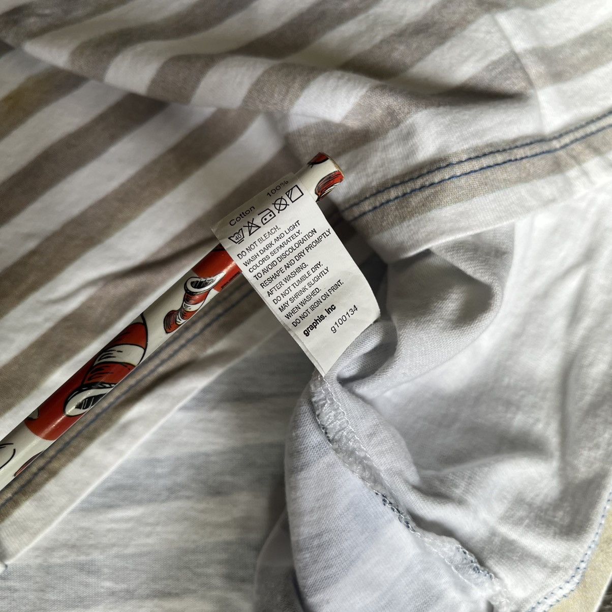 Japanese Brand Vintage 2000s Graniph Indigo Iridescent Striped T Shirt Y2K Size US L / EU 52-54 / 3 - 7 Thumbnail