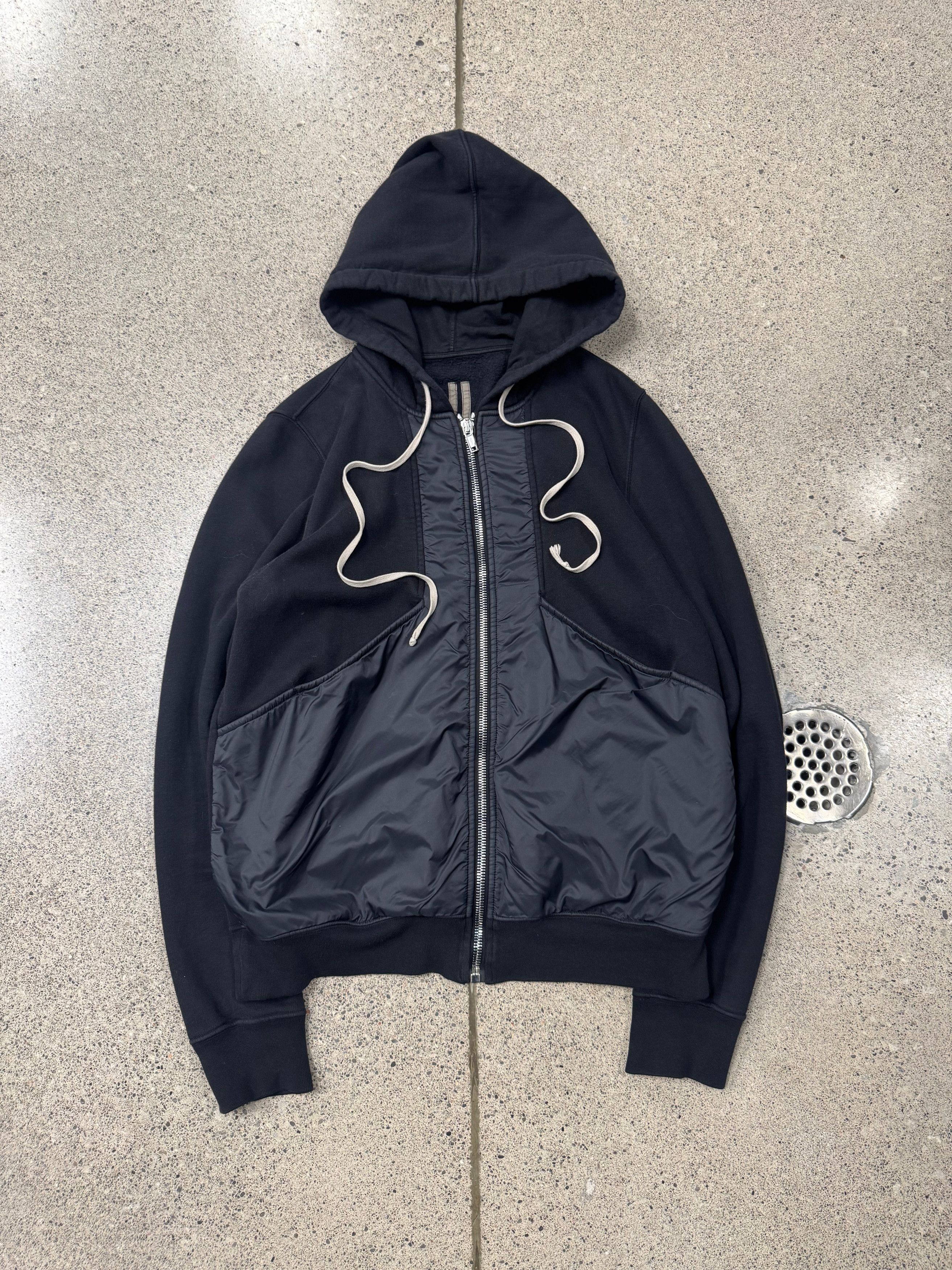 トップス Rick owens DRKSHDW JASON S FOODIE Jason Hoodie in Black/Pearl – SVRN
