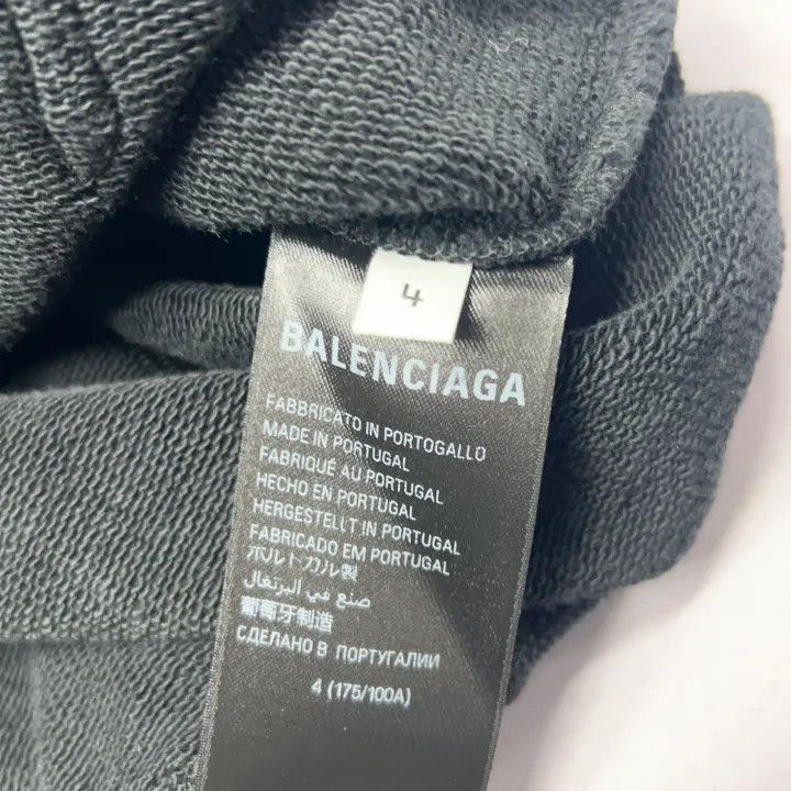 Balenciaga Balenciaga Tape Logo Black Hoodie 0079-2507 Size US M / EU 48-50 / 2 - 4 Thumbnail