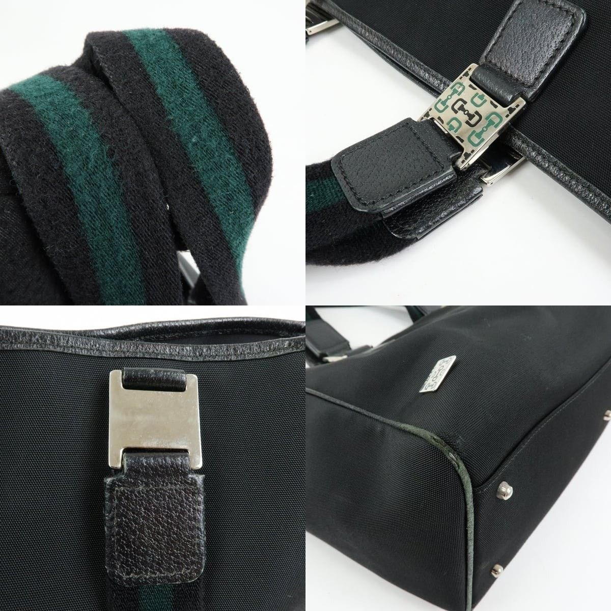 Gucci Gucci Sherry Line Nylon Tote Black Size ONE SIZE - 4 Thumbnail