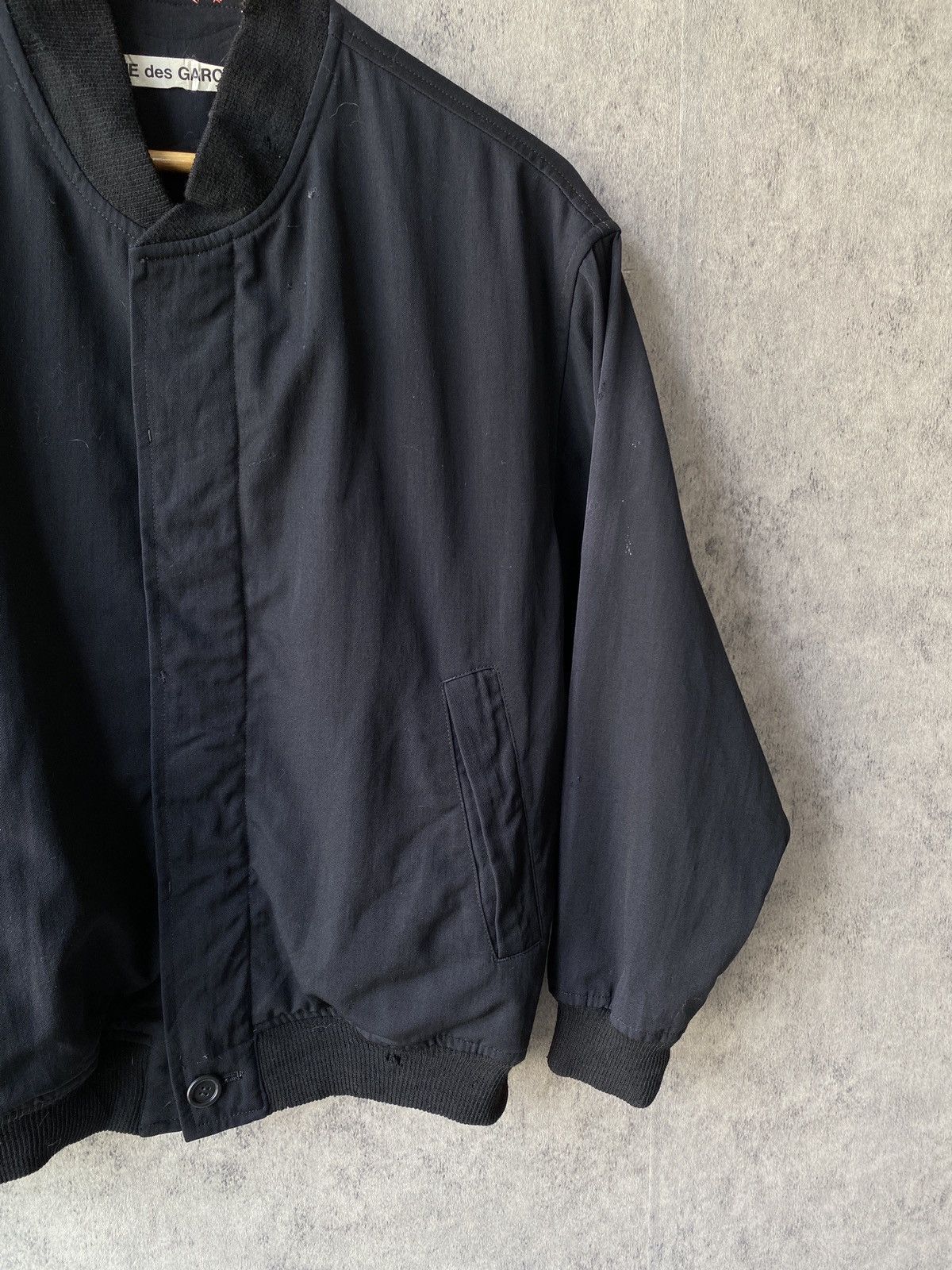 Comme des Garcons 80’s Comme Des Garcons By Rei Kawakubo Linen Bomber Jacket Size US M / EU 48-50 / 2 - 7 Thumbnail