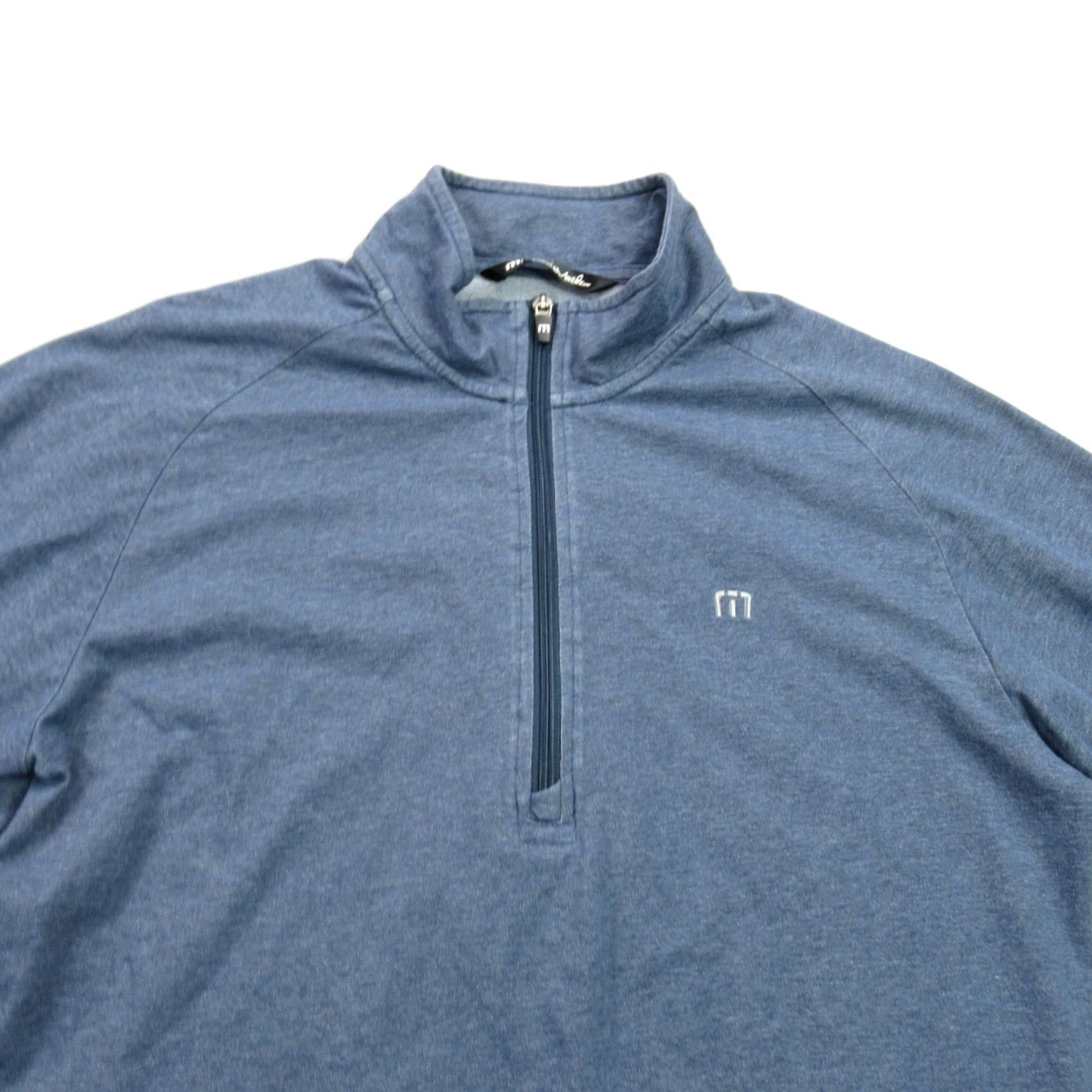TravisMathew Travis Mathew Sweater Mens Large Long Sleeve Pullover 1/4 Zip Blue Golf Size US L / EU 52-54 / 3 - 3 Thumbnail