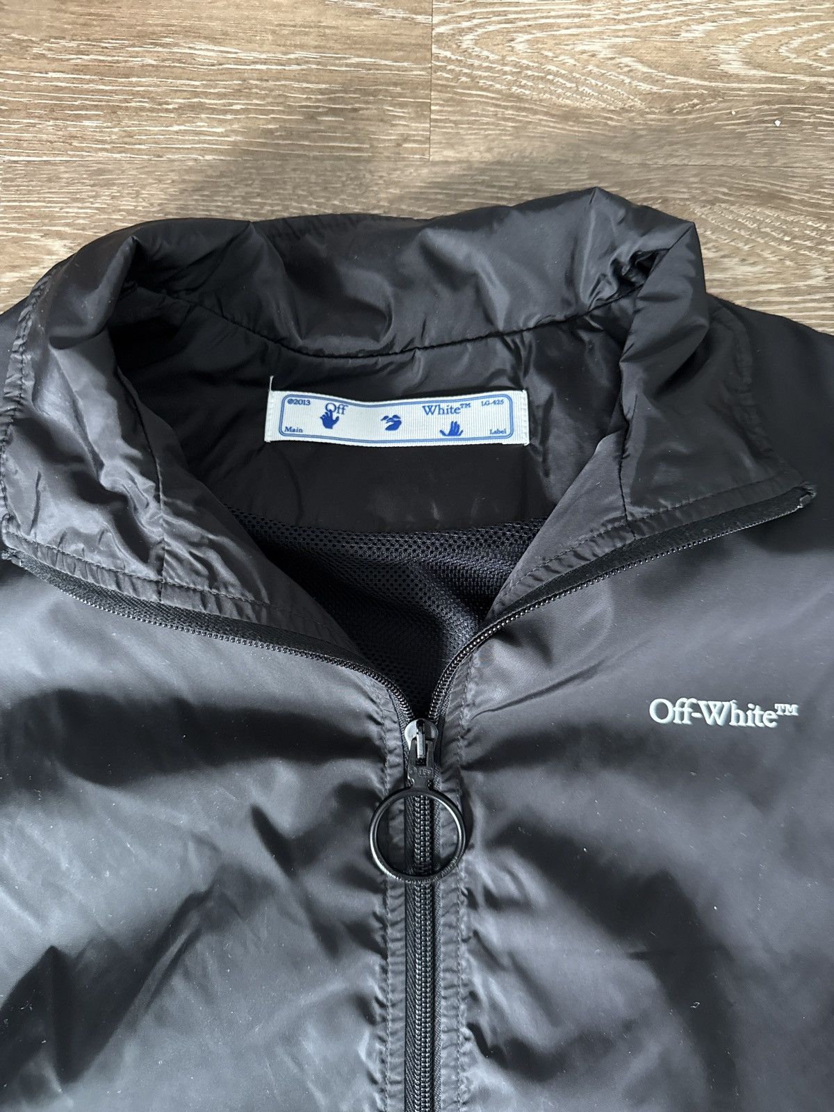Off-White Off-White Bookish Logo Nylon Jacket ‘Black/White’ Size US M / EU 48-50 / 2 - 5 Thumbnail
