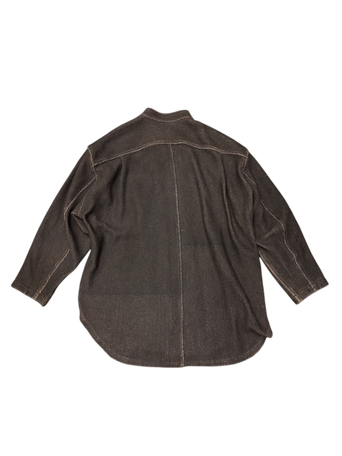 Issey Miyake 1982 ISSEY MIYAKE WAXED UPHOLSTERY SACK PATTERN HEAVY JACKET Size US L / EU 52-54 / 3 - 2 Thumbnail