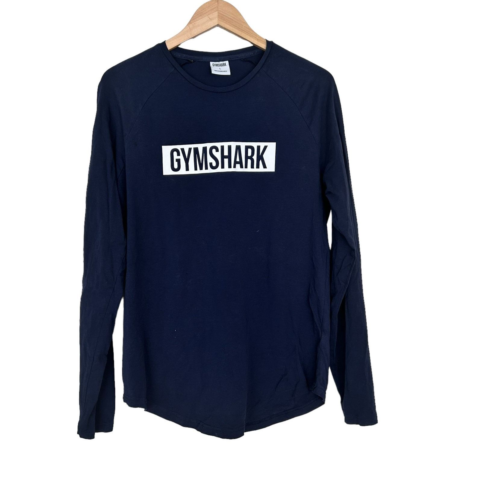 Gymshark Gymshark Navy Blue Long Sleeve Shirt Sz L Size US L / EU 52-54 / 3 - 1 Thumbnail