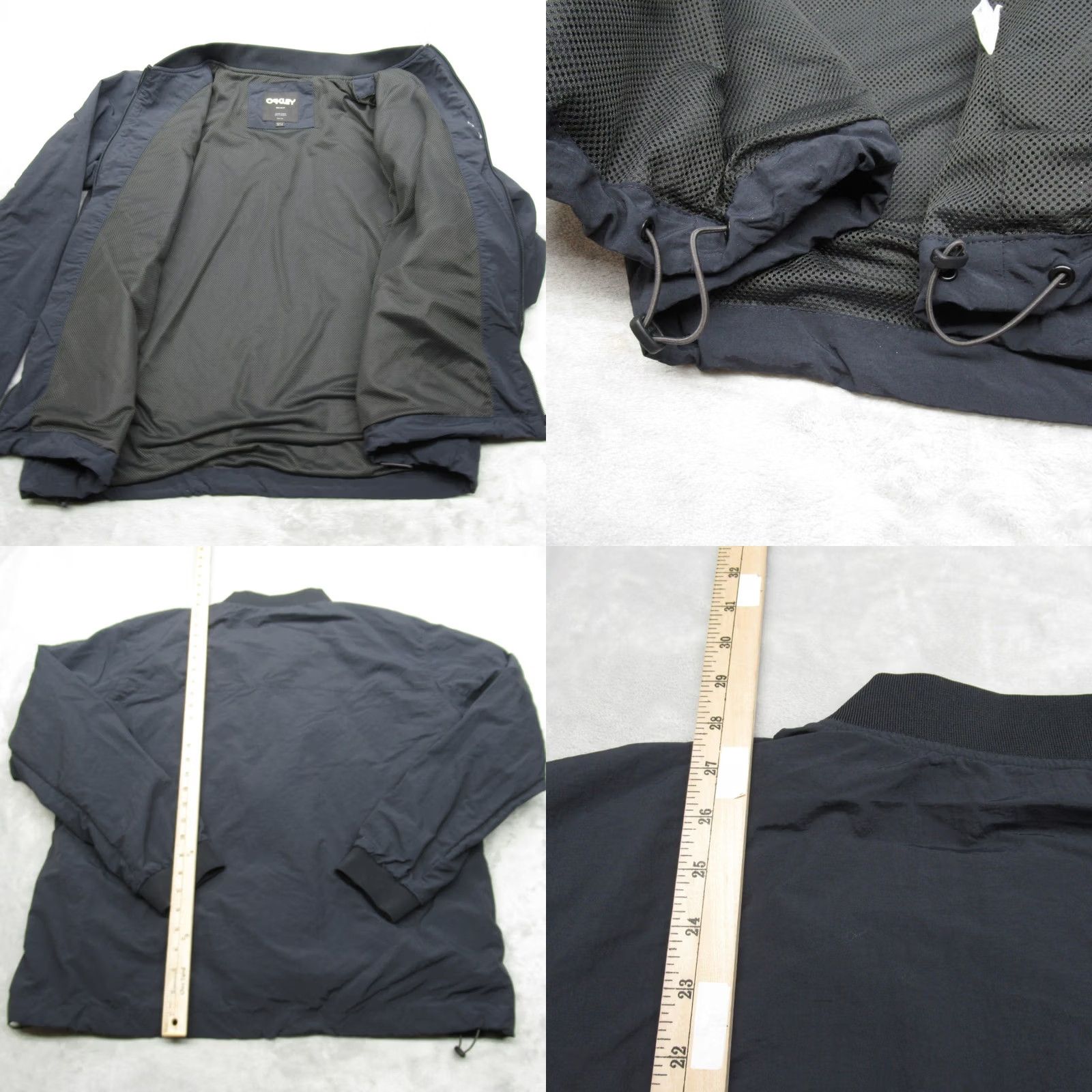 Oakley Oakley Jacket Mens XL Navy Water Resistant Lightweight Regular Fit Windbreaker Zip Pockets Logo Zipper Size US XL / EU 56 / 4 - 8 Thumbnail
