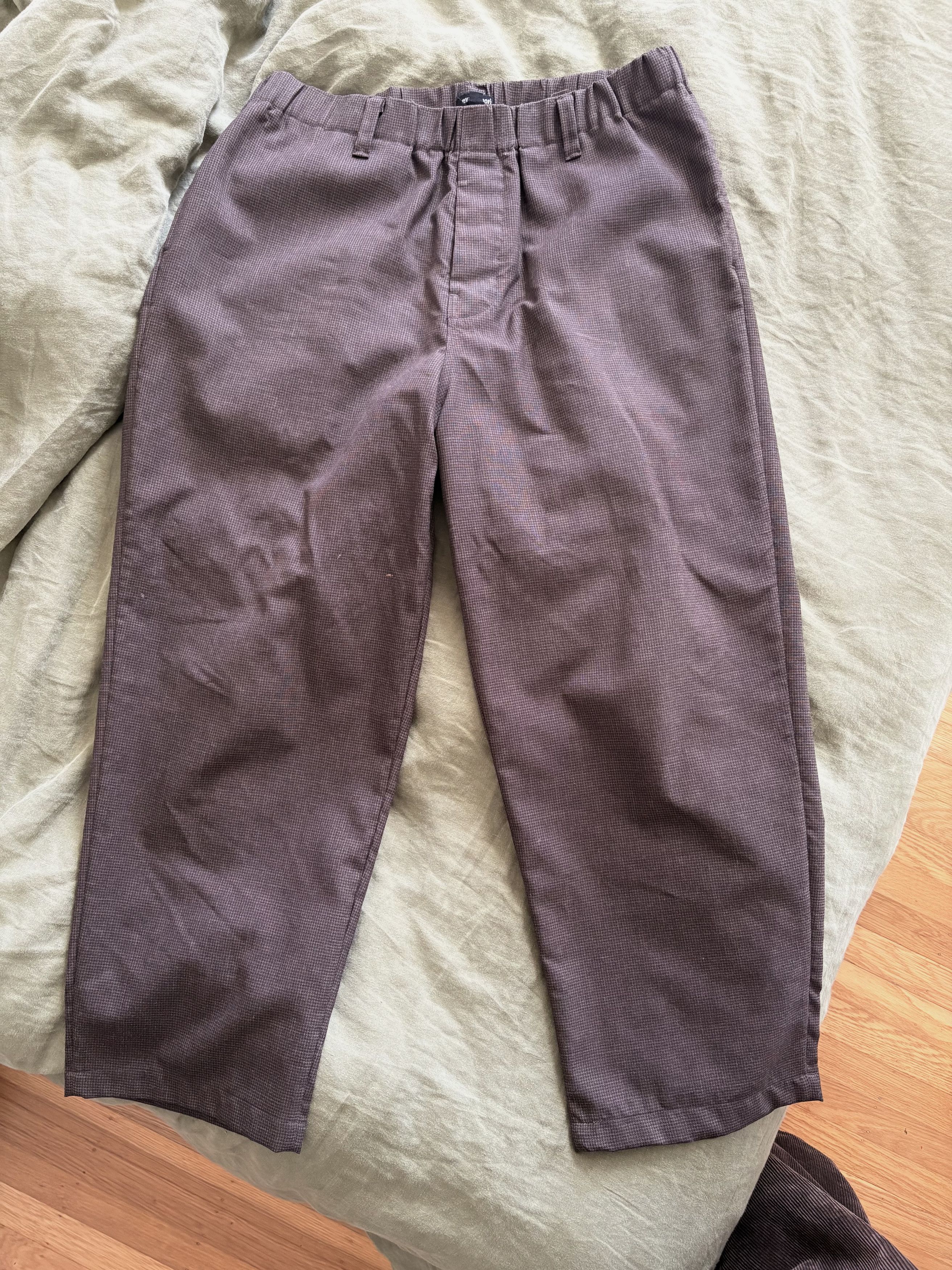 Evan Kinori Elastic pants in Fox Brothers worsted wool puppytooth Size US 34 / EU 50 - 1 Thumbnail