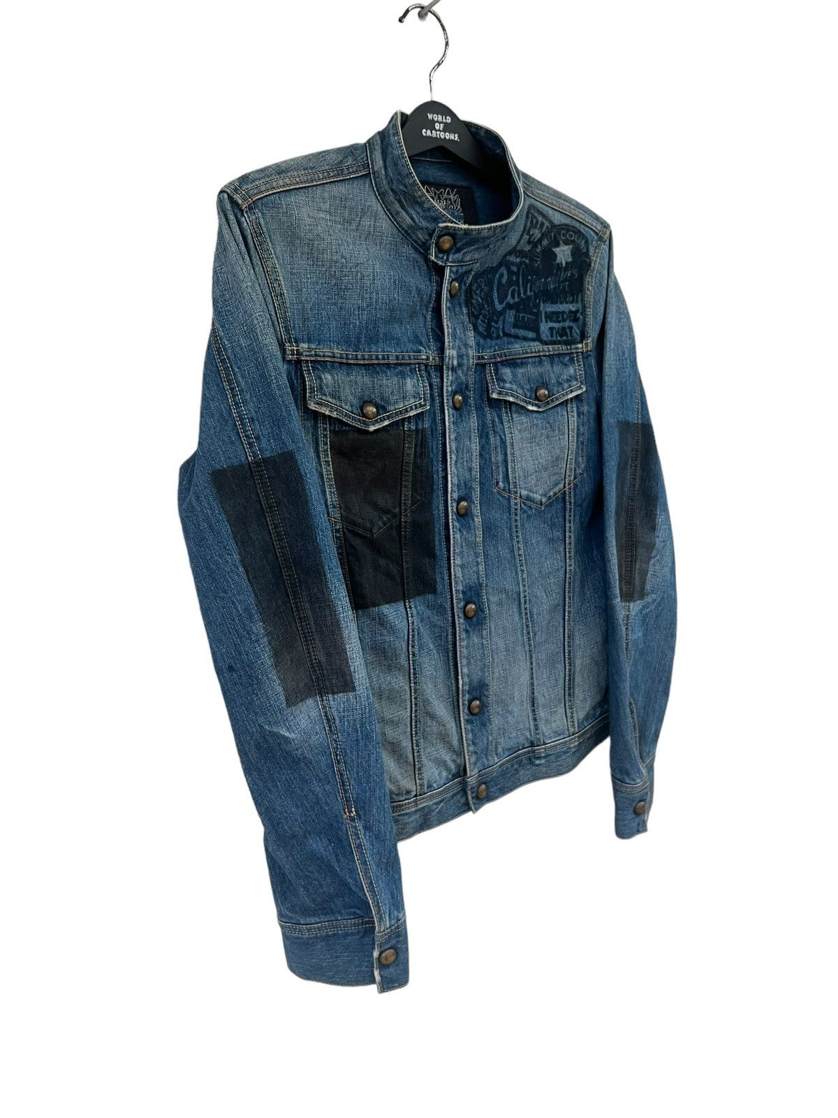 Japanese Brand Velvet Blue Japan Panter Denim Cafe Racer Jacket Size US M / EU 48-50 / 2 - 9 Thumbnail