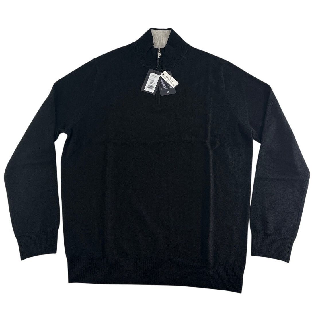 NAADAM Naadam Signature Cashmere Color Blocked 1/4 Zip Sweatshirt L Size US L / EU 52-54 / 3 - 6 Thumbnail