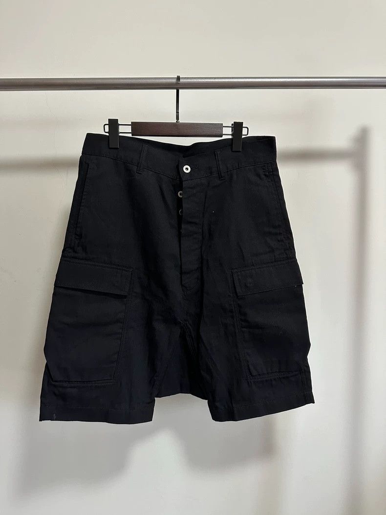 Rick Owens Rick Owens Japanese denim cargo shorts Size US 31 - 1 Thumbnail