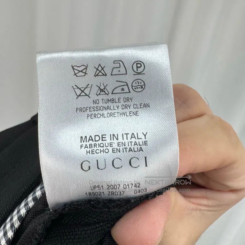 Gucci Gucci Black plaid stitched three-point trousers Size US 38 / EU 54 - 6 Thumbnail