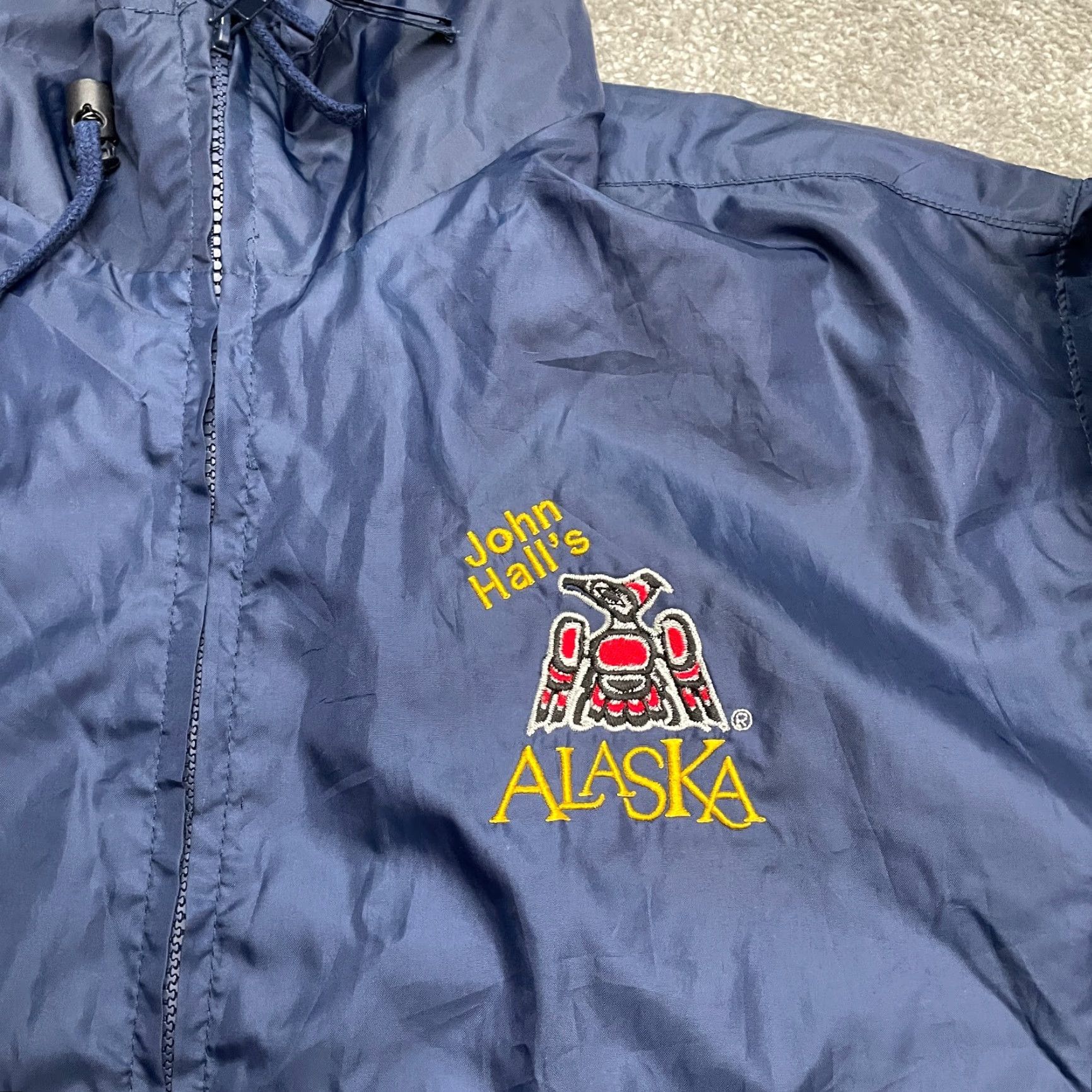 Rains John Hall's Alaska Windbreaker Mens Jacket Regular Medium Blue Full Zip Outdoor Windbreaker Size US M / EU 48-50 / 2 - 6 Thumbnail
