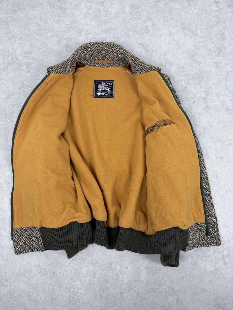 Burberry 2000s Burberry Grey Wool Aviator Bomber Jacket Size US M / EU 48-50 / 2 - 9 Thumbnail