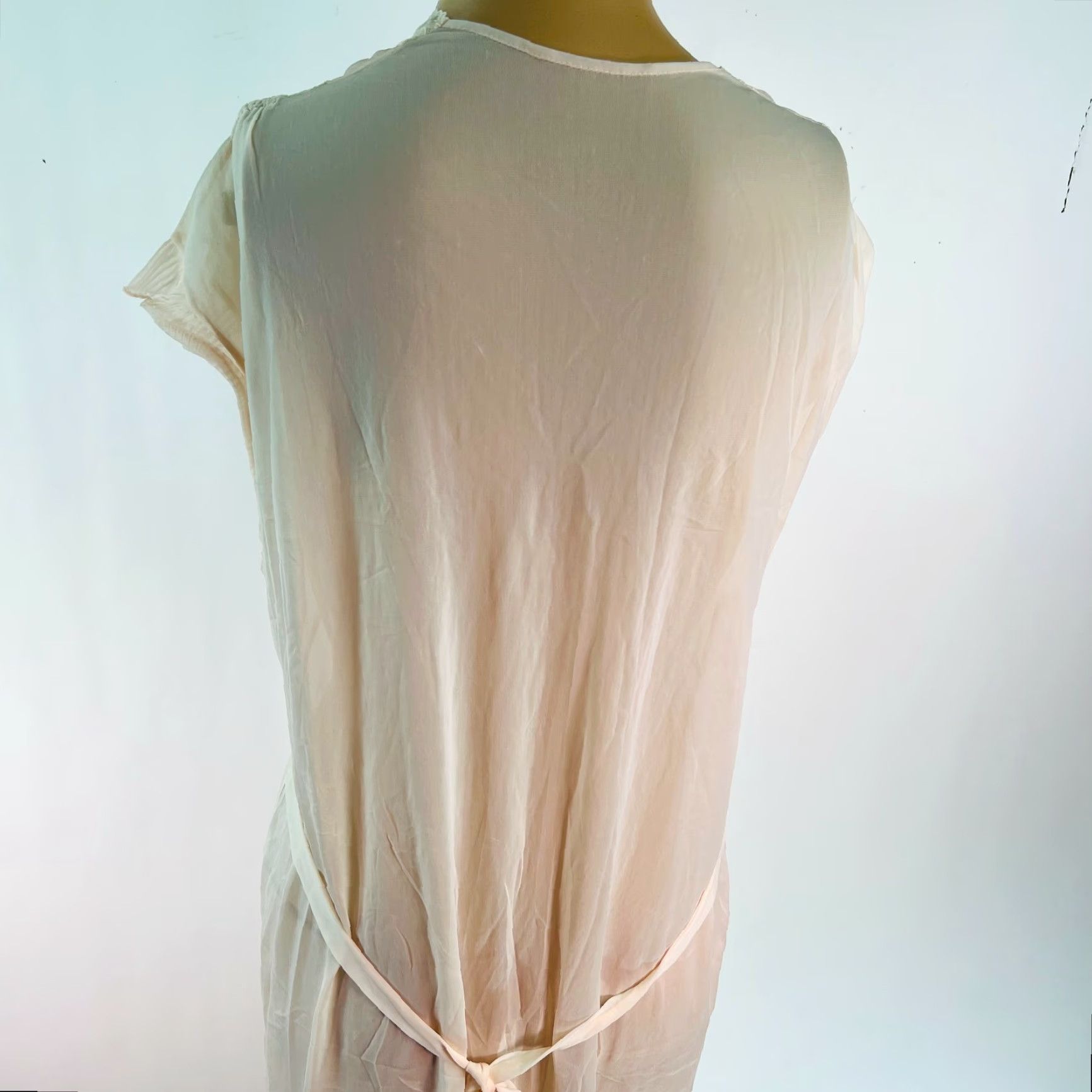 Vintage Vintage Pink Women's Sleepwear Nightgown S Short Sleeve V-Neck Pullover Classic 90s Size S / US 4 / IT 40 - 6 Thumbnail