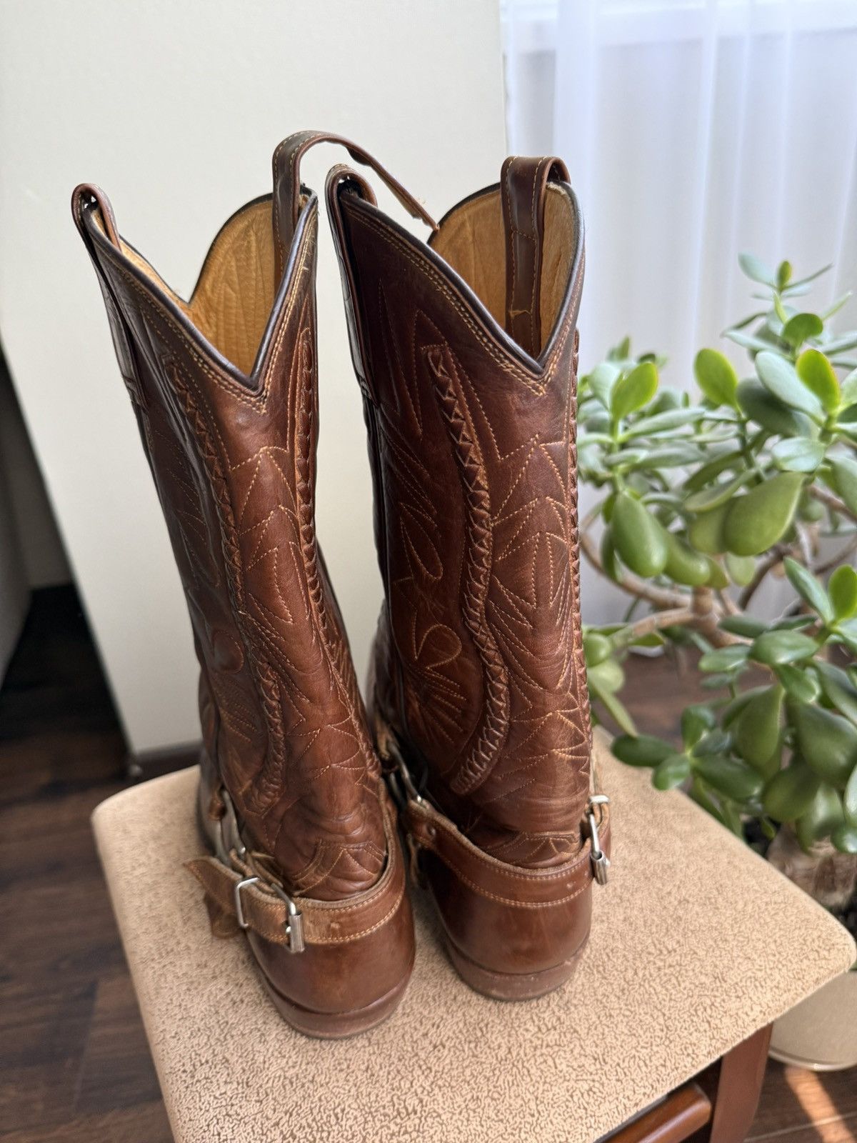 Cowboy Equipment Vintage Rancho Western Cowboy Boots Biker Celine Vibe Size US 9 / EU 42 - 6 Thumbnail