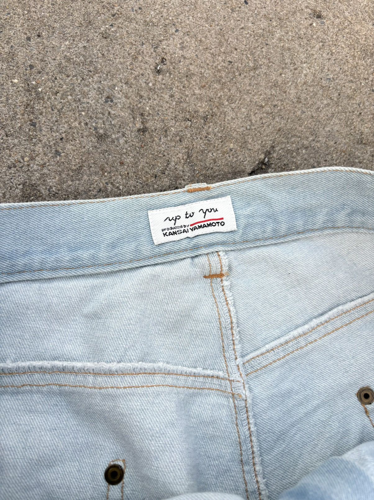 Kansai Yamamoto Rare Kansai Yamamoto Light Blue Jeans Size US 35 - 4 Thumbnail