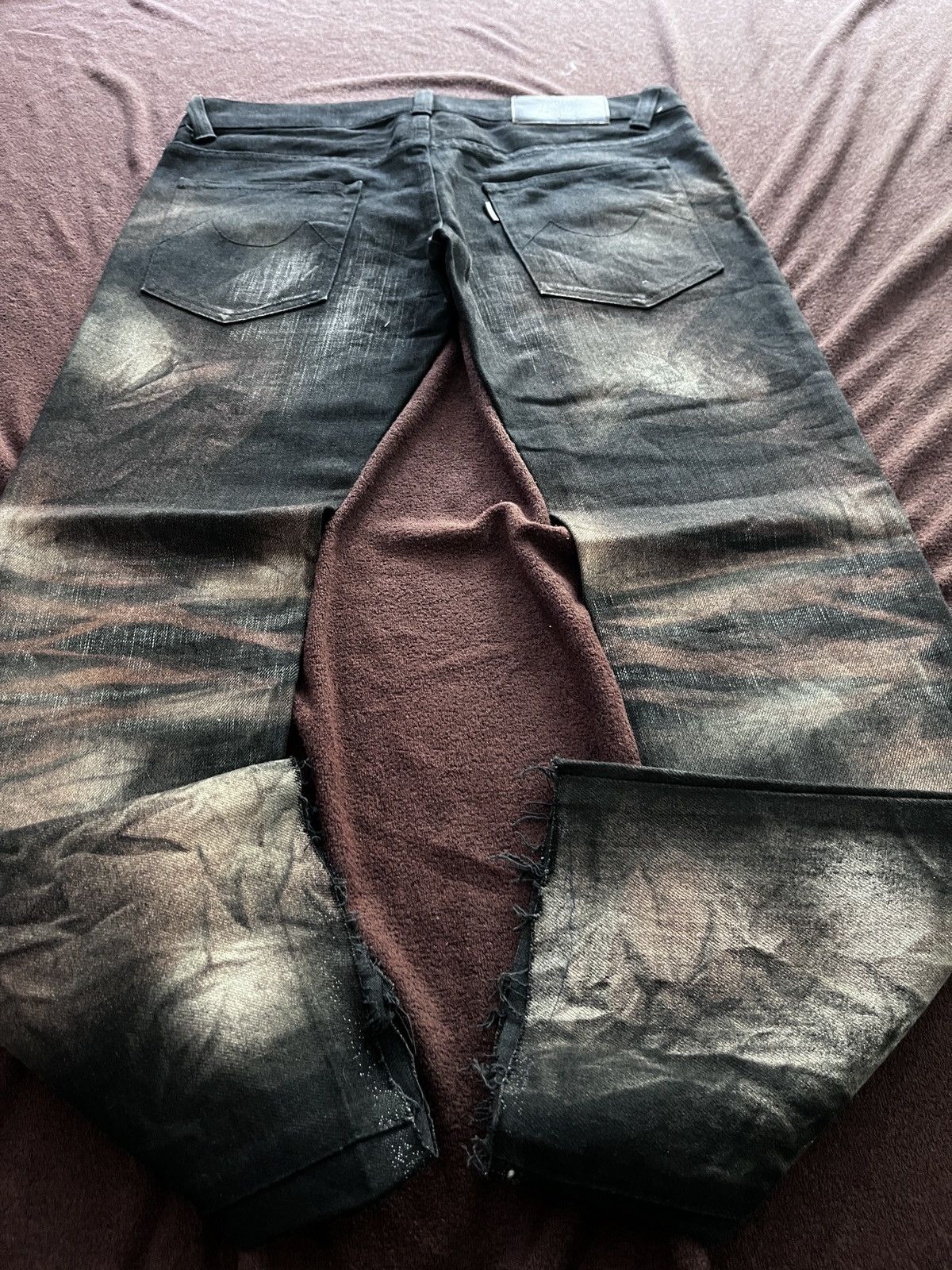 Tornado Mart TORNADO MART ACID SPRAY FLARE JEANS Size US 30 / EU 46 - 4 Thumbnail