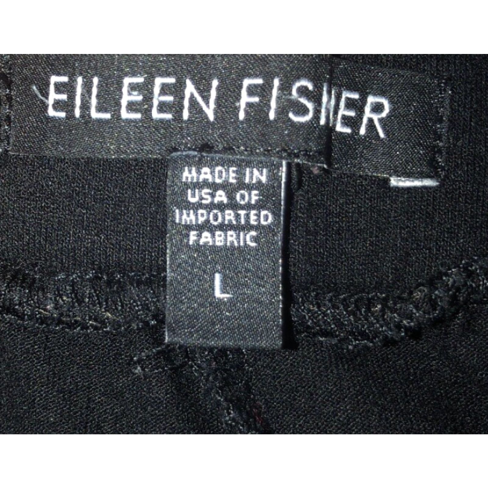 Eileen Fisher Eileen Fisher Womens Black STRETCHY Casual Slacks Pants Size L Size 36" / US 14 / IT 50 - 5 Thumbnail