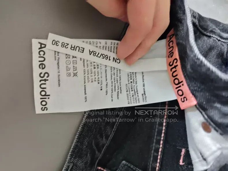Acne Studios Acne Studios Black straight-leg pants Size US 28 / EU 44 - 3 Thumbnail