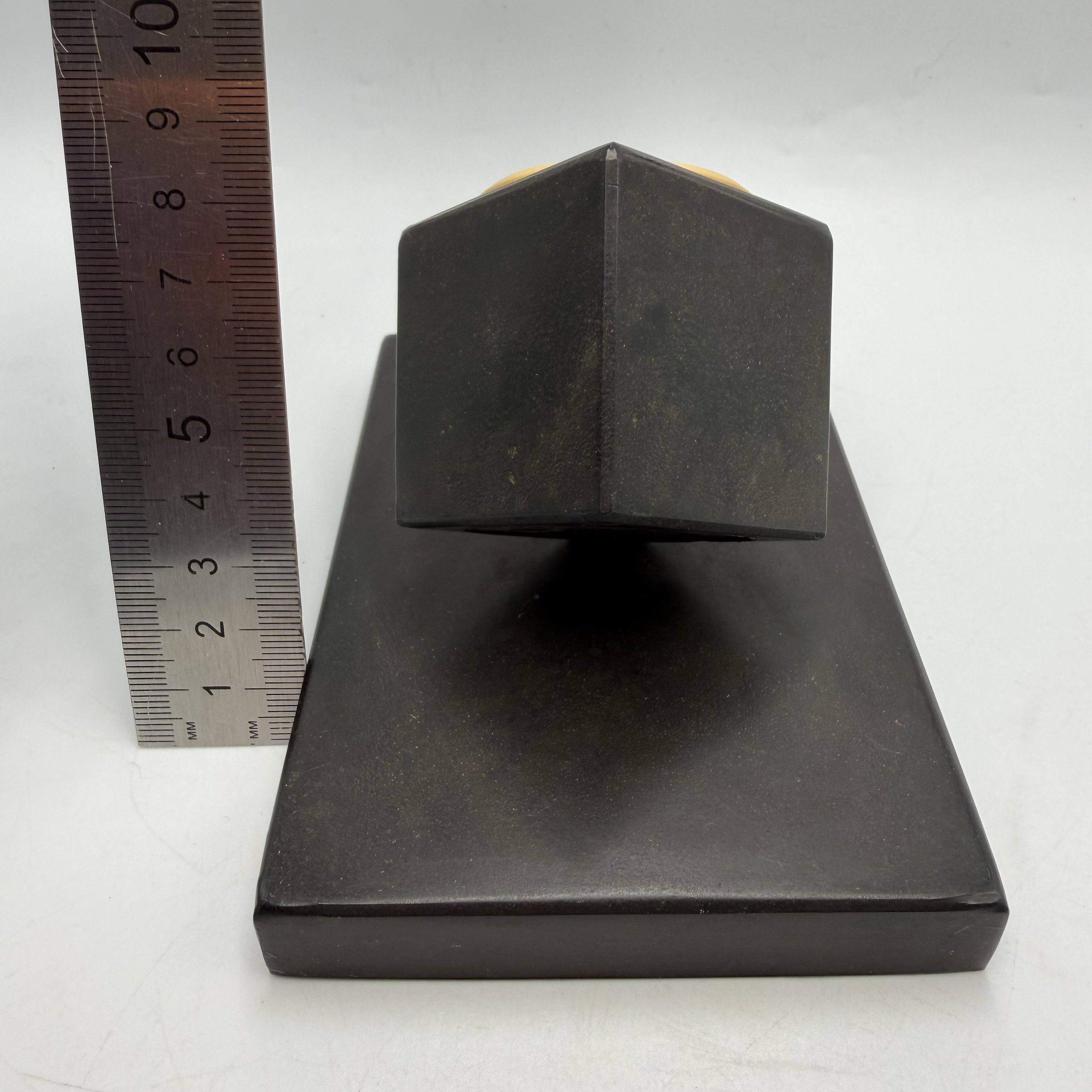 Vintage Vintage Bakelite Desk Thermometer Black Office Decor Size ONE SIZE - 4 Thumbnail