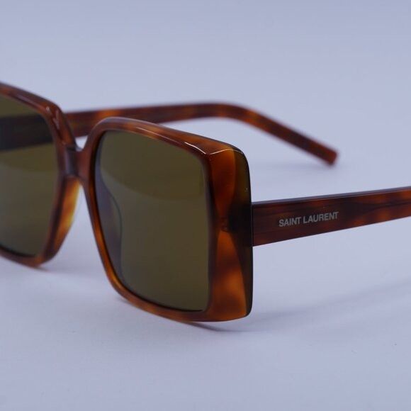 Saint Laurent Paris Saint Laurent SL451 005 Sunglasses Light Havana Square Frame Size ONE SIZE - 10 Thumbnail