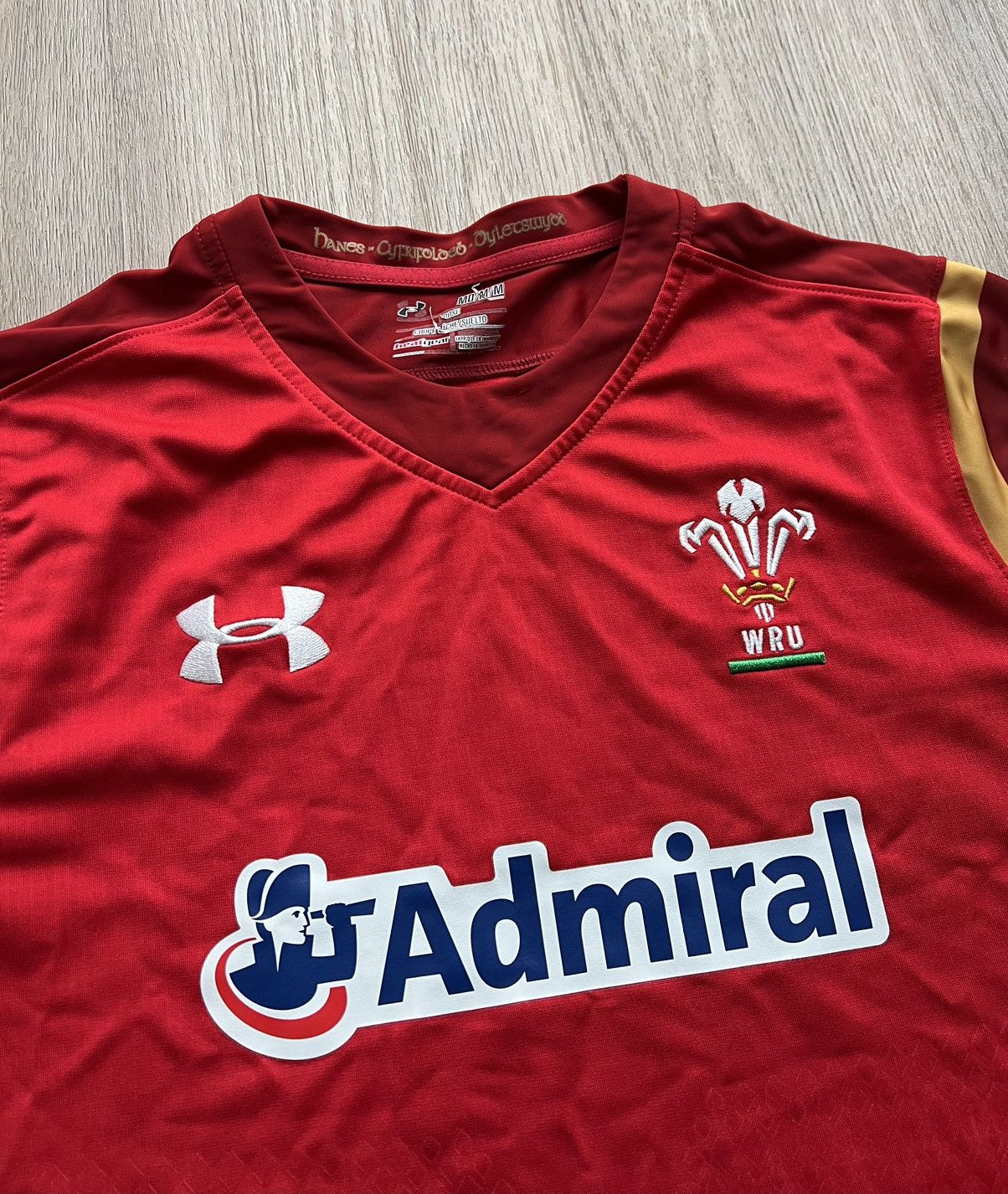 Under Armour Under Armour 2016 Wales WRU Rugby Jersey T-Shirt Size US M / EU 48-50 / 2 - 4 Thumbnail