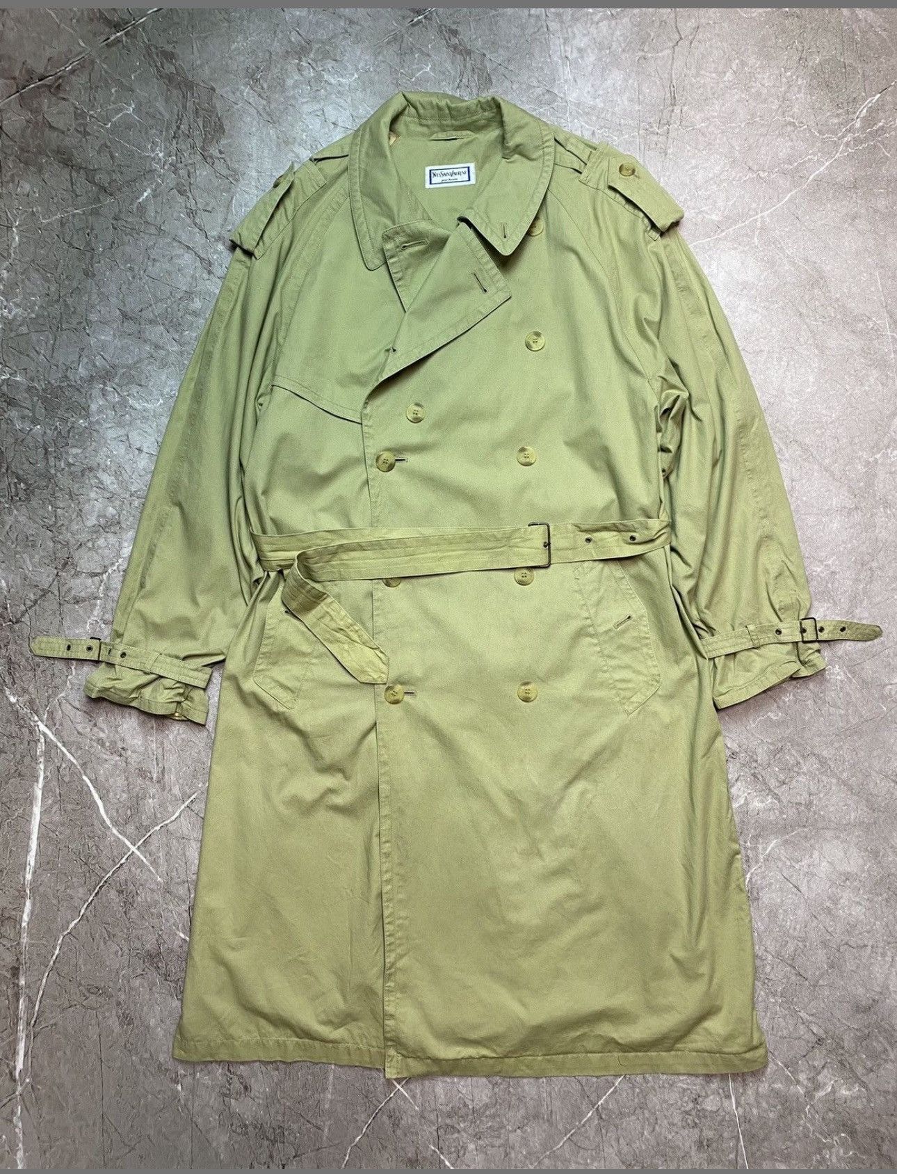 Yves Saint Laurent Vintage 90s Yves Saint Laurent YSL trench coat Jacket Size US M / EU 48-50 / 2 - 14 Thumbnail