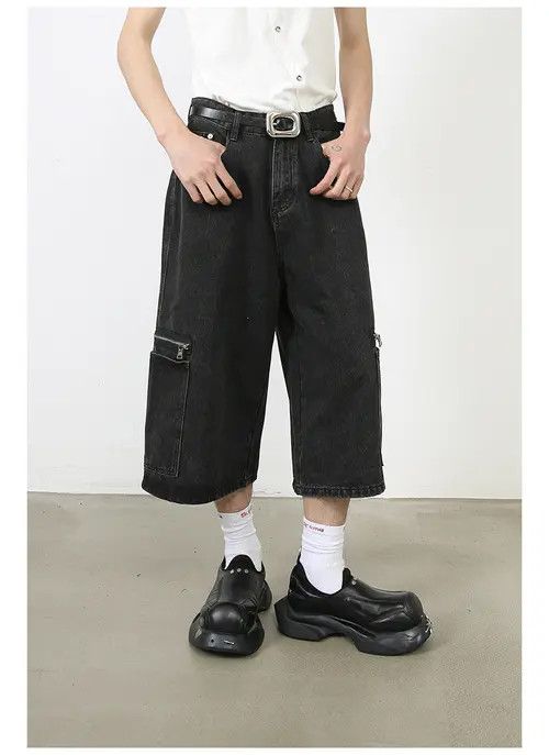 Japanese Brand Street Retro Loose Washed Cargo Denim Megumi x Shii Size US 32 / EU 48 - 8 Thumbnail