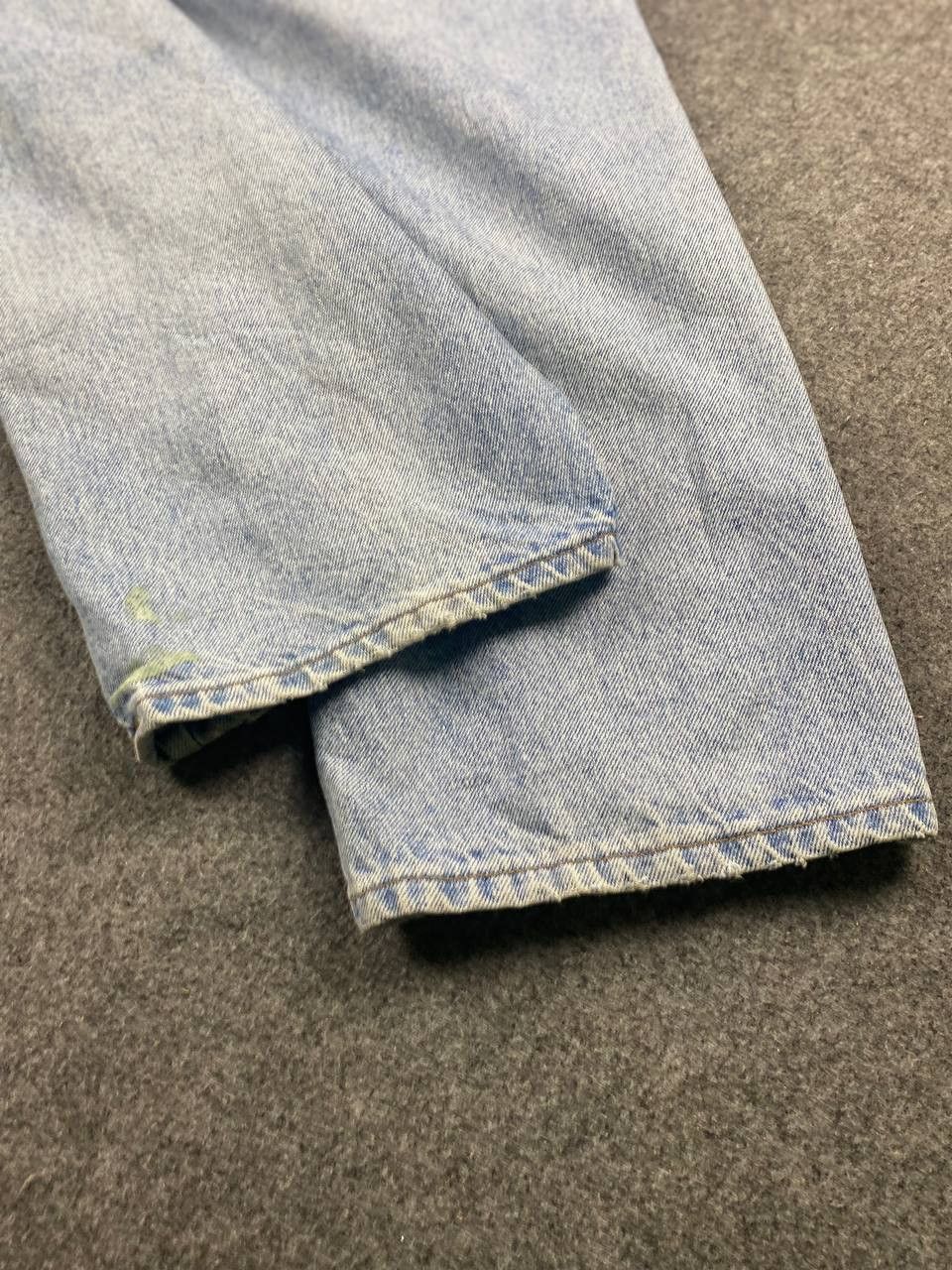 Levi's vintage levis 665 orange tab paint splatter denim Size US 33 - 7 Thumbnail