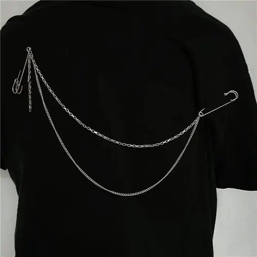 Jewelry Double Chain Brooch / Pocket Chain Size ONE SIZE - 3 Thumbnail