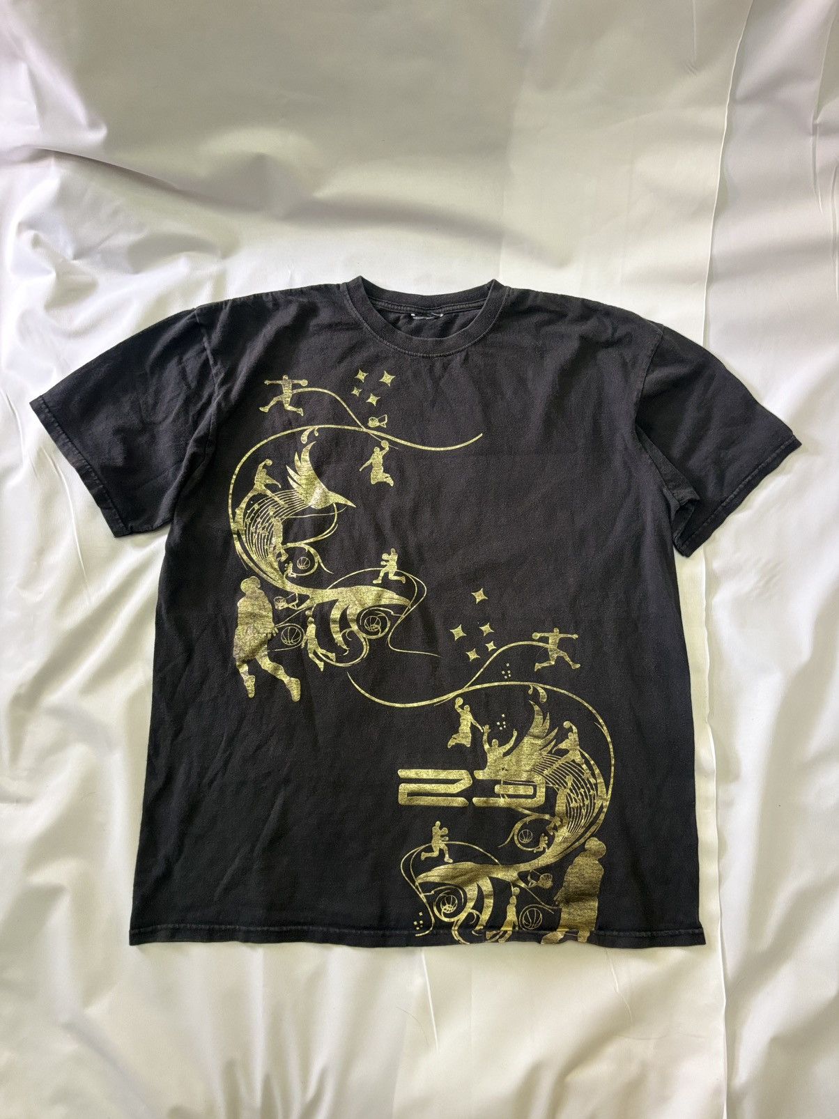 Jordan Brand × Nike × Vintage VTG JORDAN BLACK/GOLD JUMP MAN OVP Size US XL / EU 56 / 4 - 1 Thumbnail