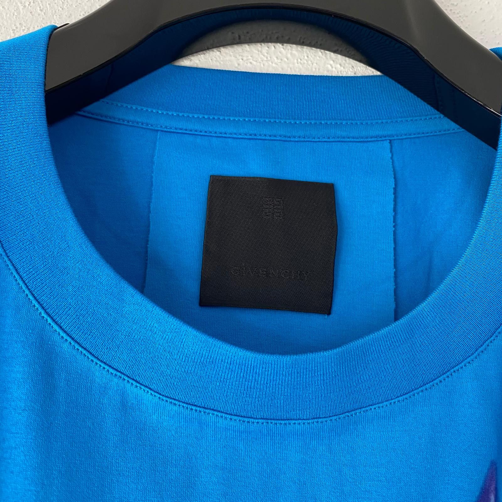 Givenchy Blue Lightning Logo T-Shirt Size US XL / EU 56 / 4 - 6 Thumbnail