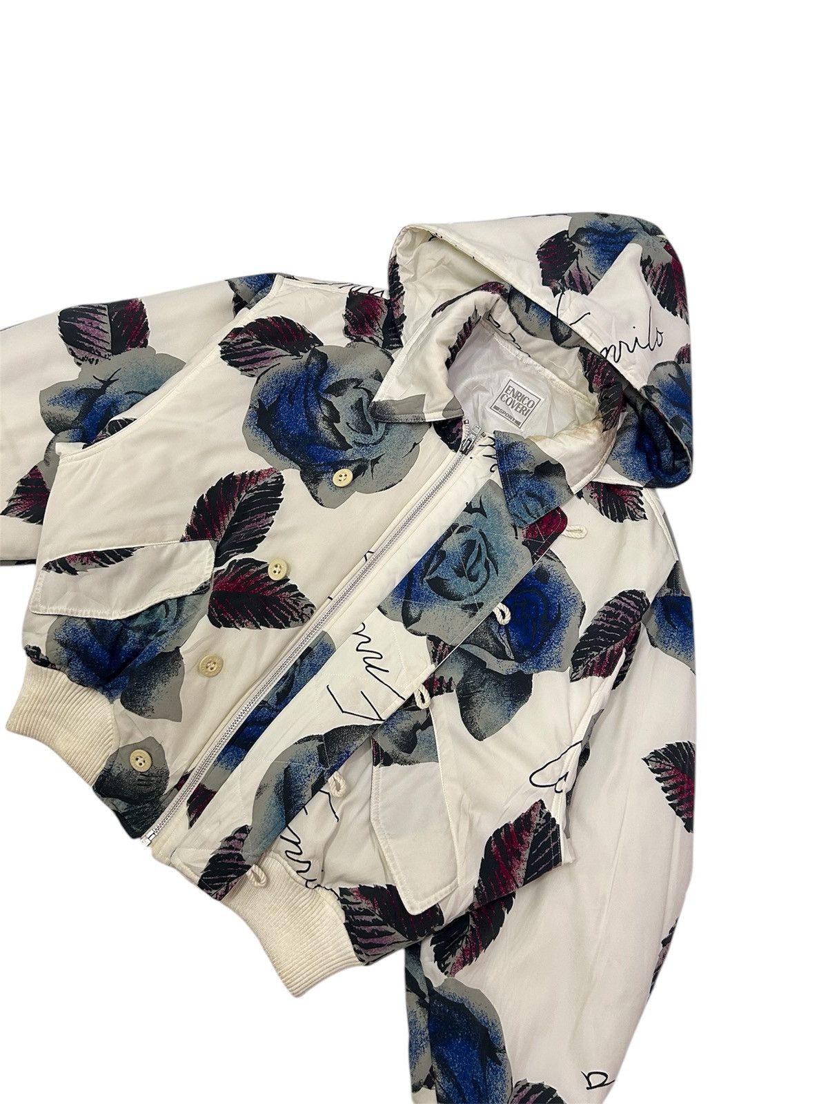 Designer × Enrico Coveri Vintage ENRICO COVERI Sport Blossom Full Zipper Jacket Size US M / EU 48-50 / 2 - 5 Thumbnail
