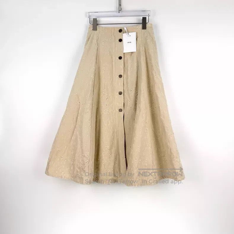 Dior Dior Beige destructive style denim cotton skirt Size 24" / US 00 / IT 34 - 3 Thumbnail