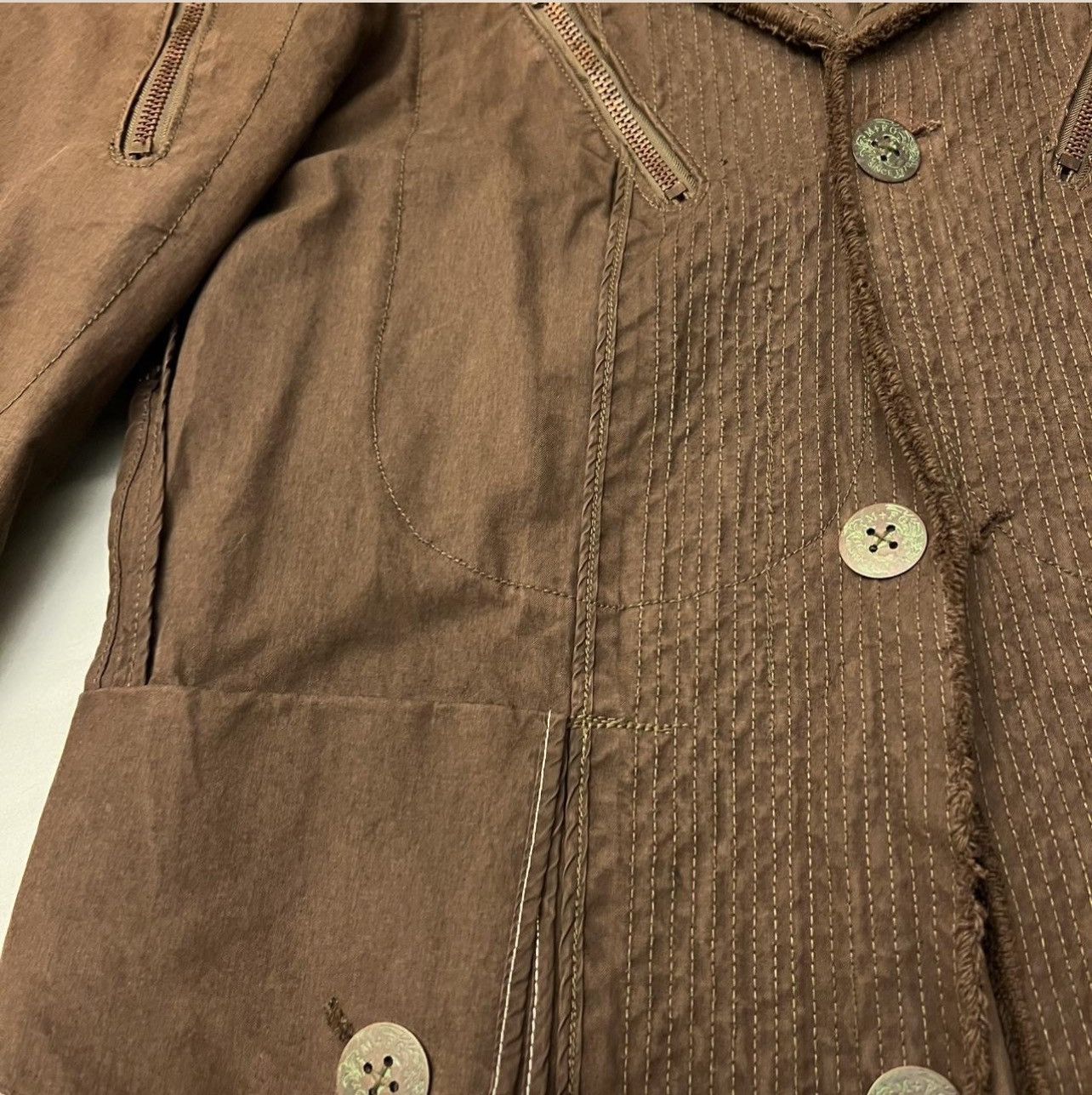 Marithe Francois Girbaud FW 05 archive distressed parka