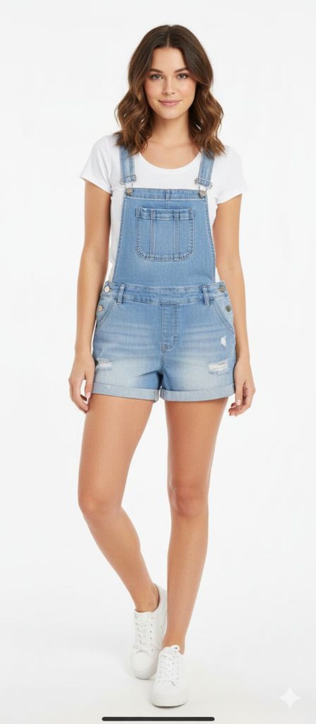 Other Wax Jean Classic Blue Denim Overall Shorts Size Medium Size 27" / US 4 / IT 40 - 1 Thumbnail