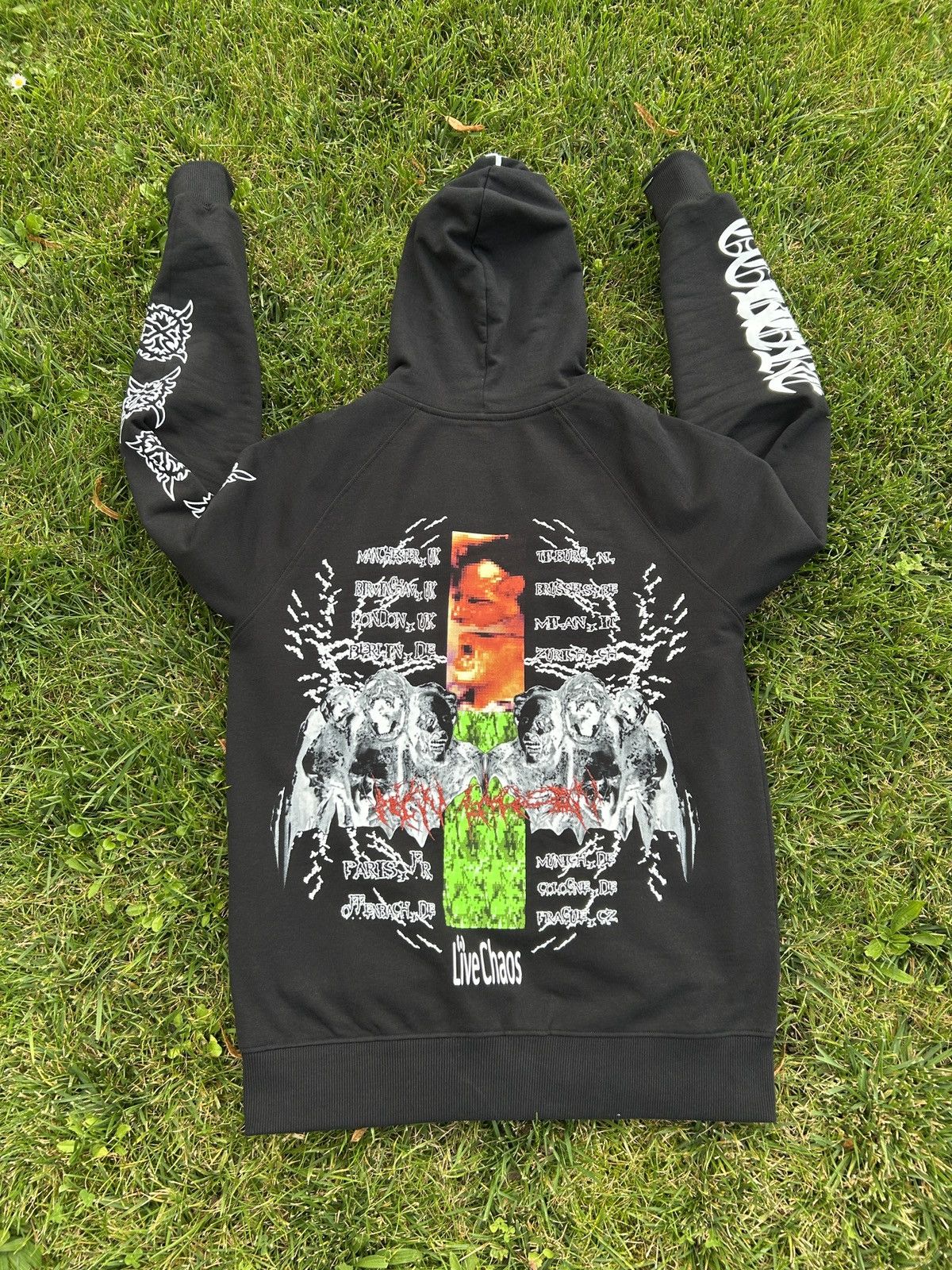 Ken Carson KEN CARSON GORECORE LIVE CHAOS ZIP UP HOODIE
