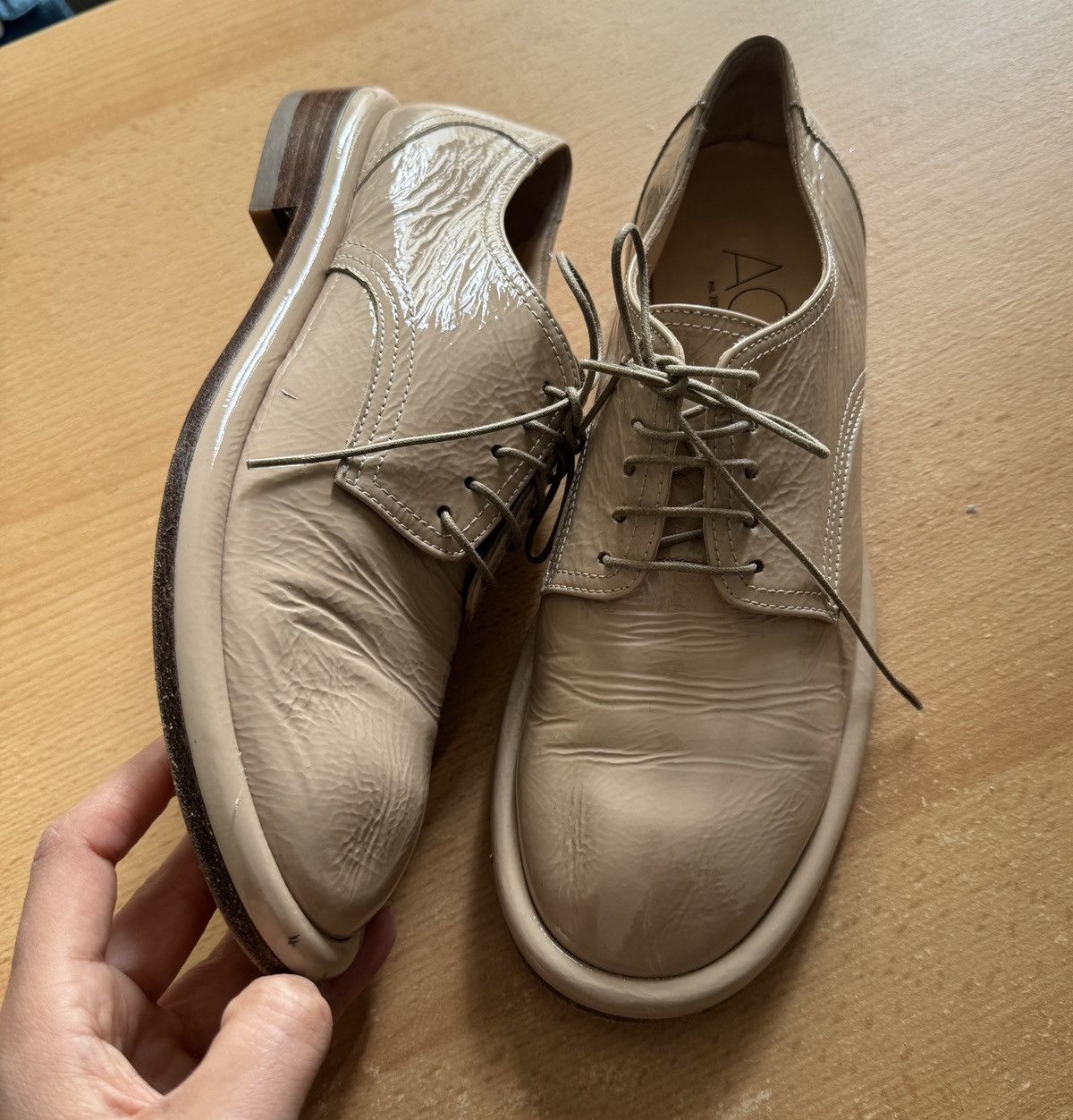 Other ADL Textured Leather Derby Shoes – Beige/Taupe – Size EU 36 Size US 5 / IT 35 - 1 Thumbnail