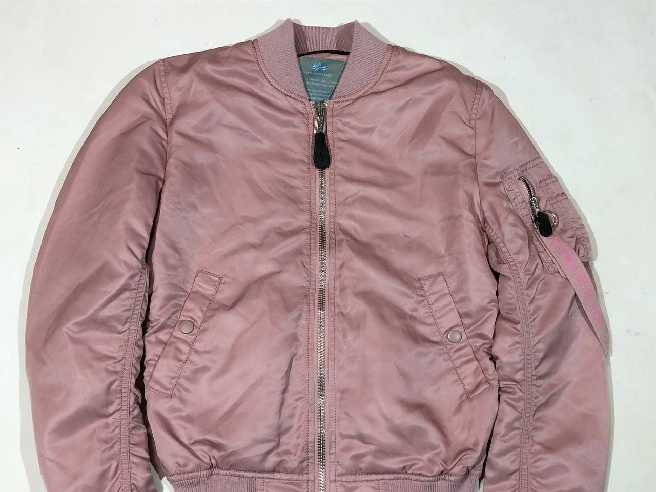 Alpha Industries Alpha Industries Woomens Bomber Jacket Pink Size S / US 4 / IT 40 - 4 Thumbnail