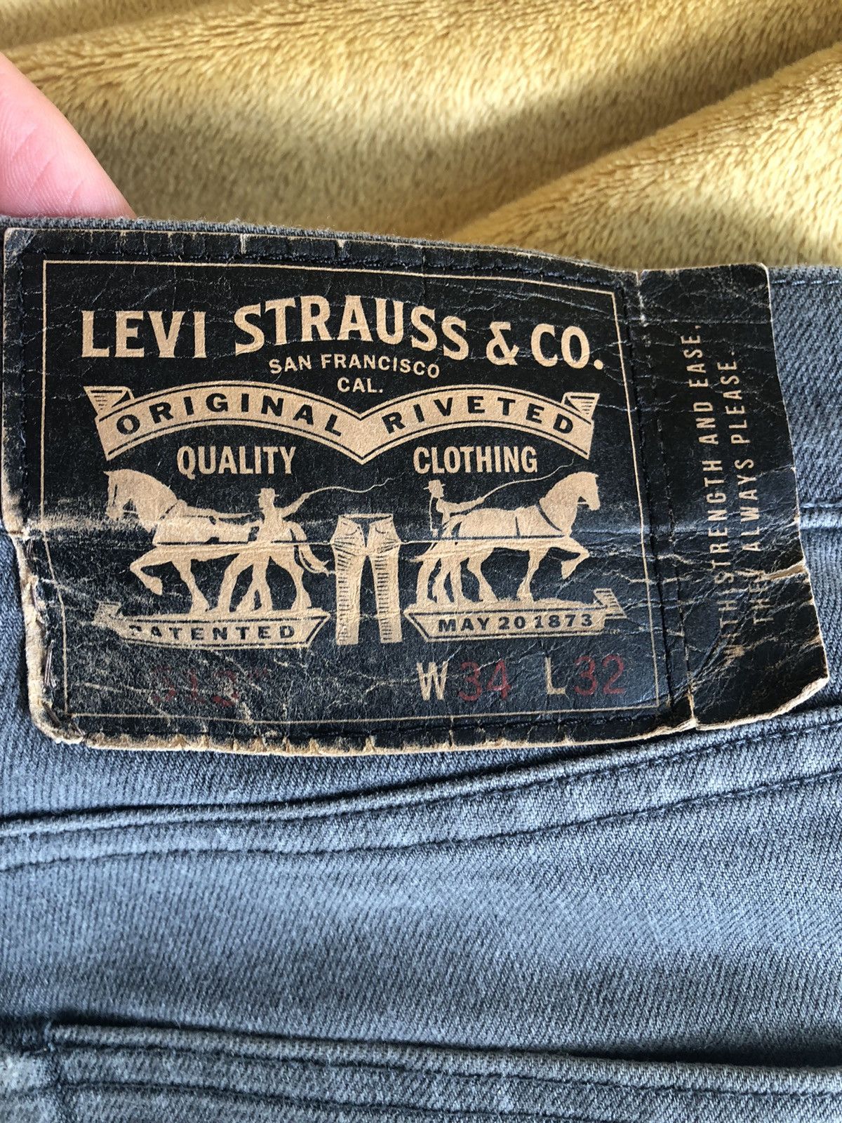 Levi's × Vintage LEVI’S 513 VINTAGE GRAY DENIM PANTS Size US 34 / EU 50 - 3 Thumbnail