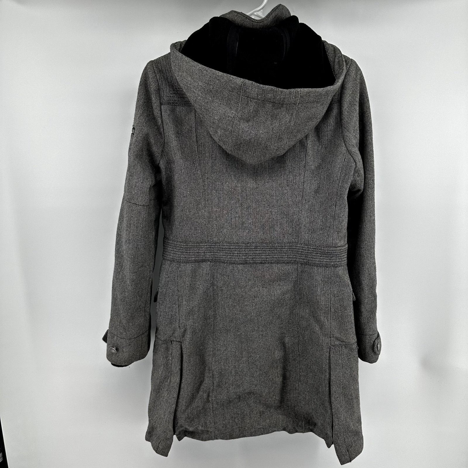Roots Roots Wool Jacket Herringbone Waterproof Mid Hood Full Zip M Size M / US 6-8 / IT 42-44 - 8 Thumbnail