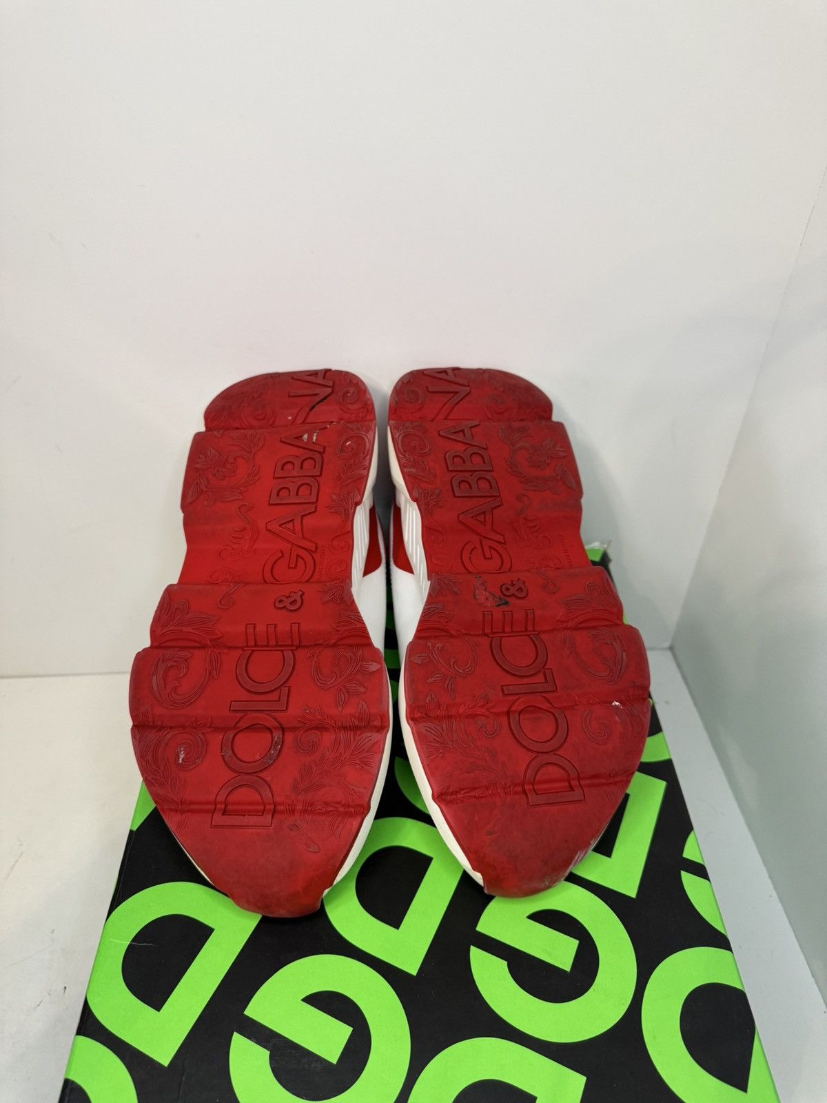 Dolce & Gabbana Dolce & Gabbana Day Master Red and White Sz 8 Size US 8 / EU 41 - 4 Thumbnail