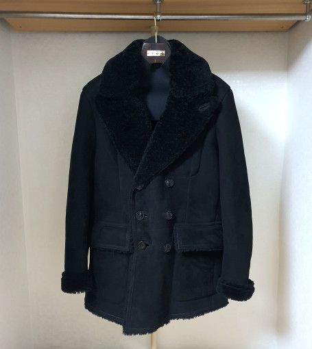 Tom Ford o1sm1stk0824 Suede Shearling Low Cut Double Mustang Jacket Size US L / EU 52-54 / 3 - 1 Thumbnail