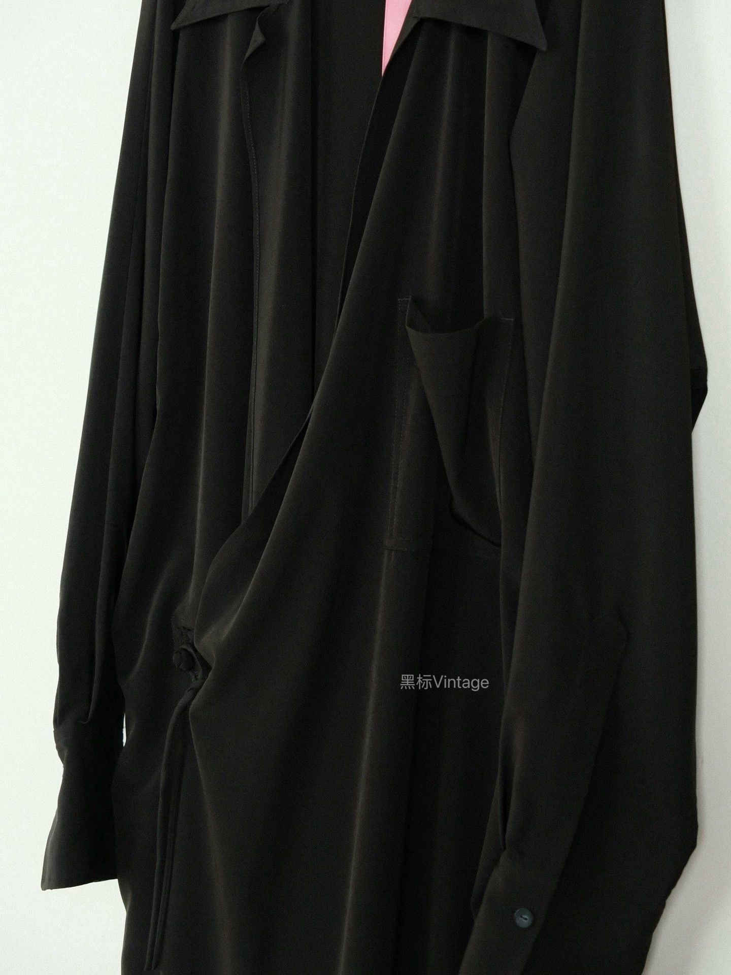 Yohji Yamamoto Yohji Yamamoto Y's 21ss Vtg Collar Triacetate Coat Women Size L / US 10 / IT 46 - 6 Thumbnail