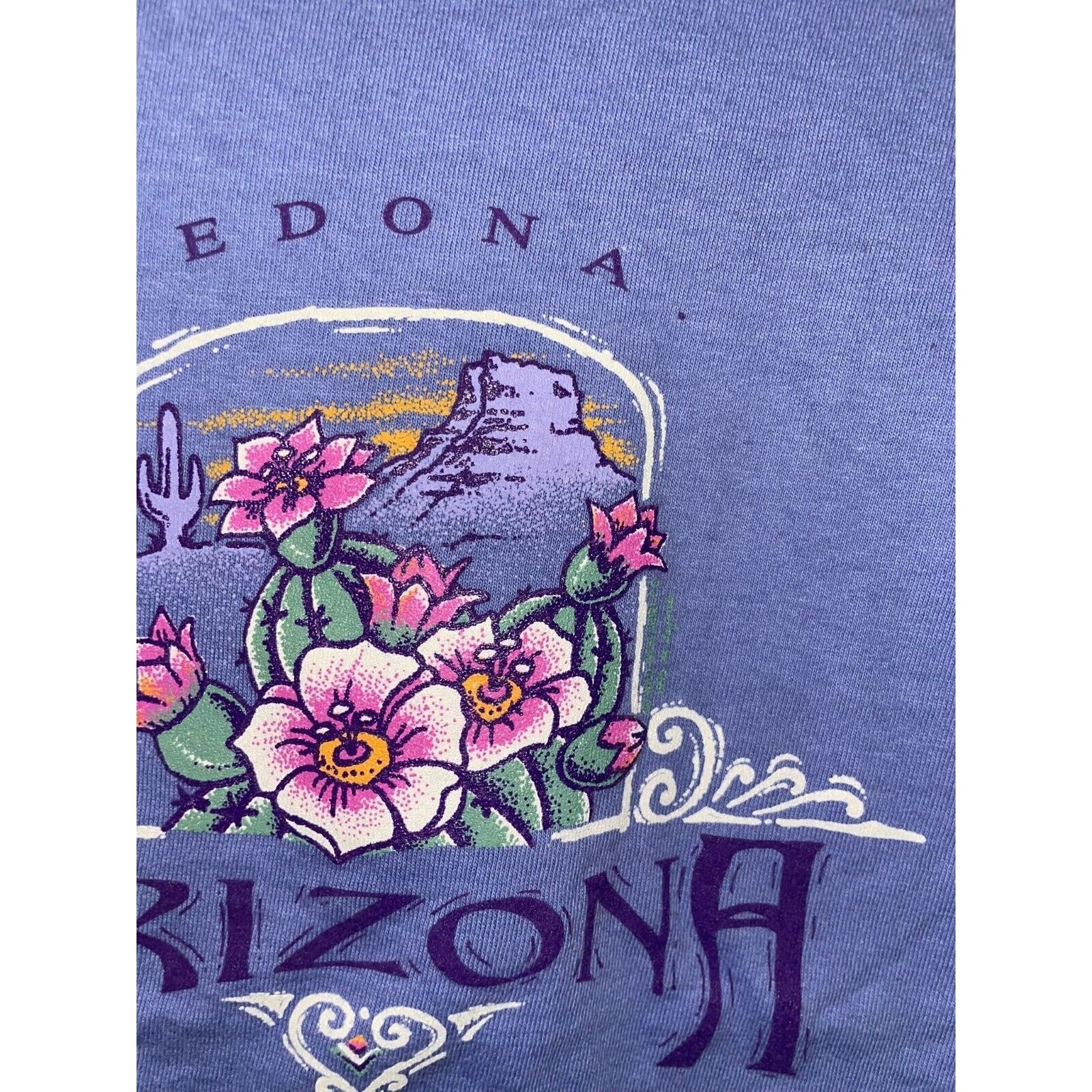 Vintage Vintage Sedona Shirt Arizona Periwinkle Blue Desert Tee 90s Size US L / EU 52-54 / 3 - 4 Thumbnail
