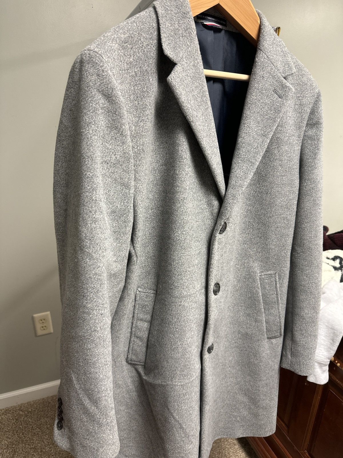 Tommy Hilfiger Tommy Hilfiger grey trench coat Size 44R - 2 Thumbnail