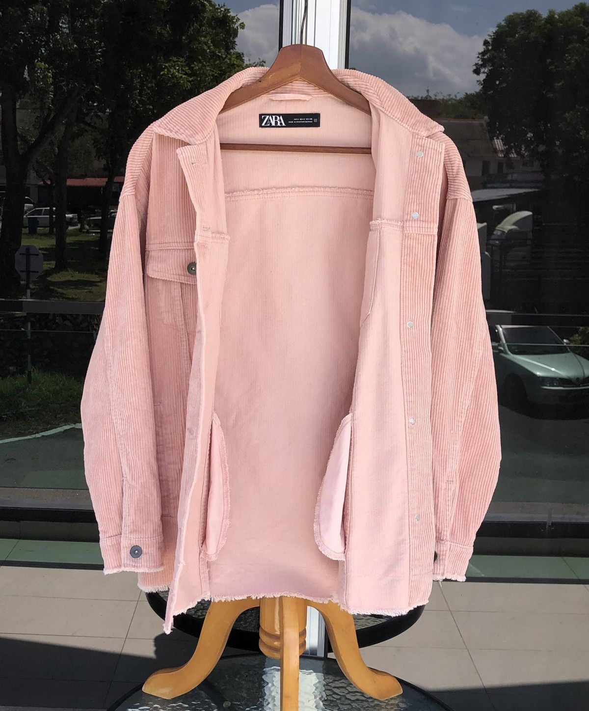 Zara Zara Pink Oversize Corduroy Jacket Size M / US 6-8 / IT 42-44 - 15 Thumbnail