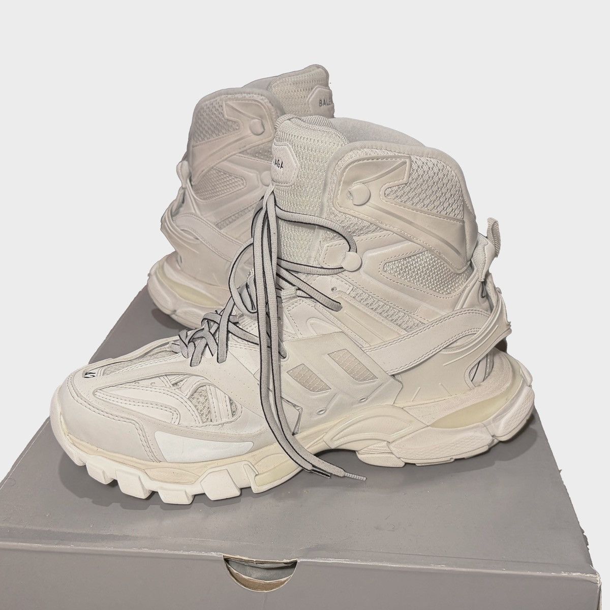 Balenciaga Balenciaga Track Hike Full White Size US 9 / EU 42 - 3 Thumbnail
