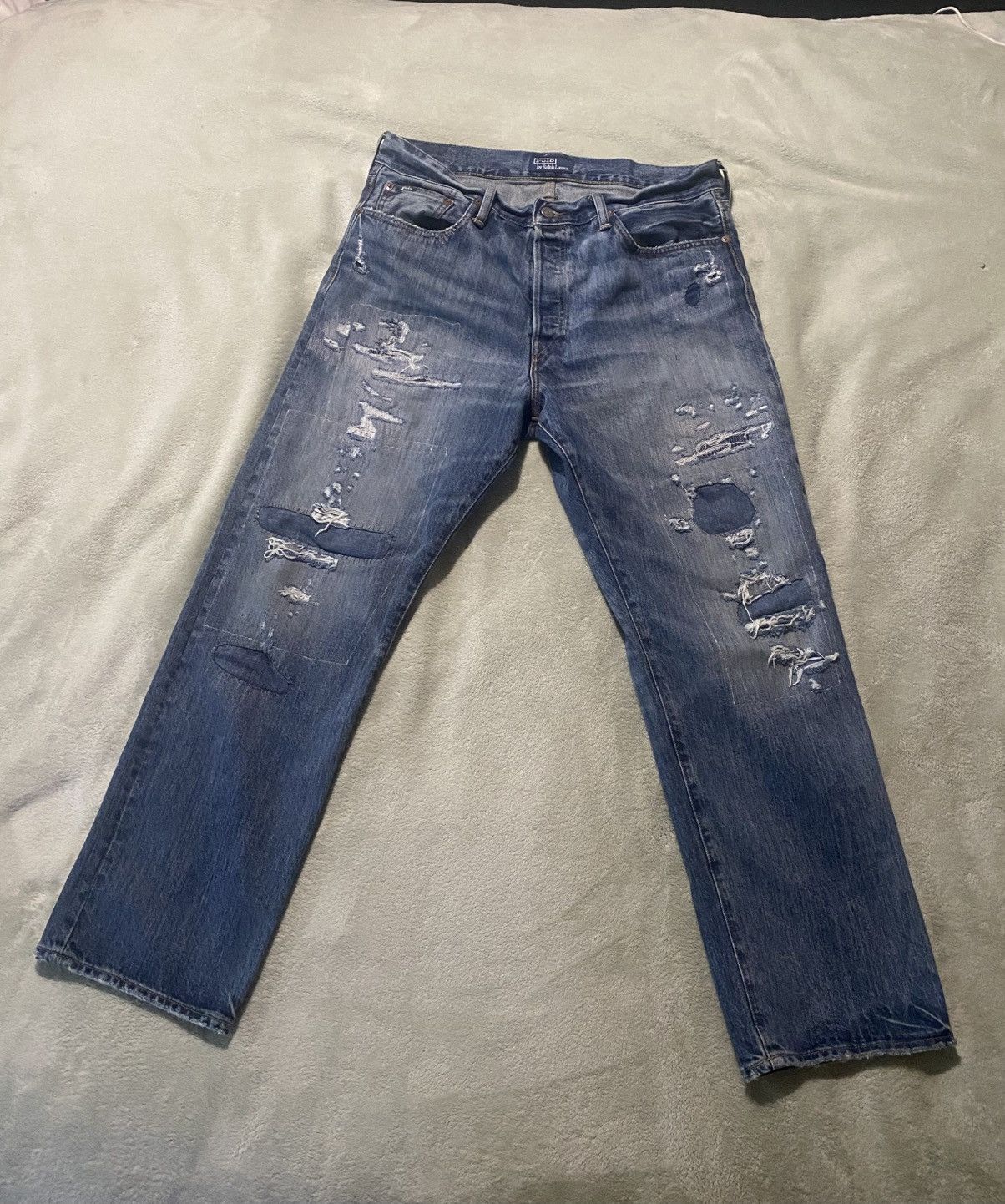 Polo Ralph Lauren vintage Polo Ralph Lauren distressed demin Size US 34 / EU 50 - 1 Thumbnail
